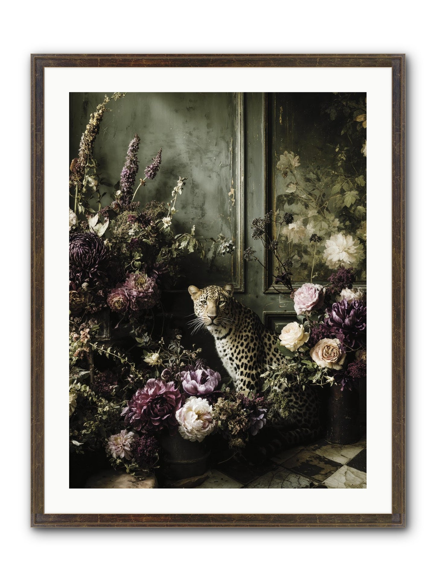 Bliss In Full Bloom Framed Print - Slimwoods Black/Gold 24x32