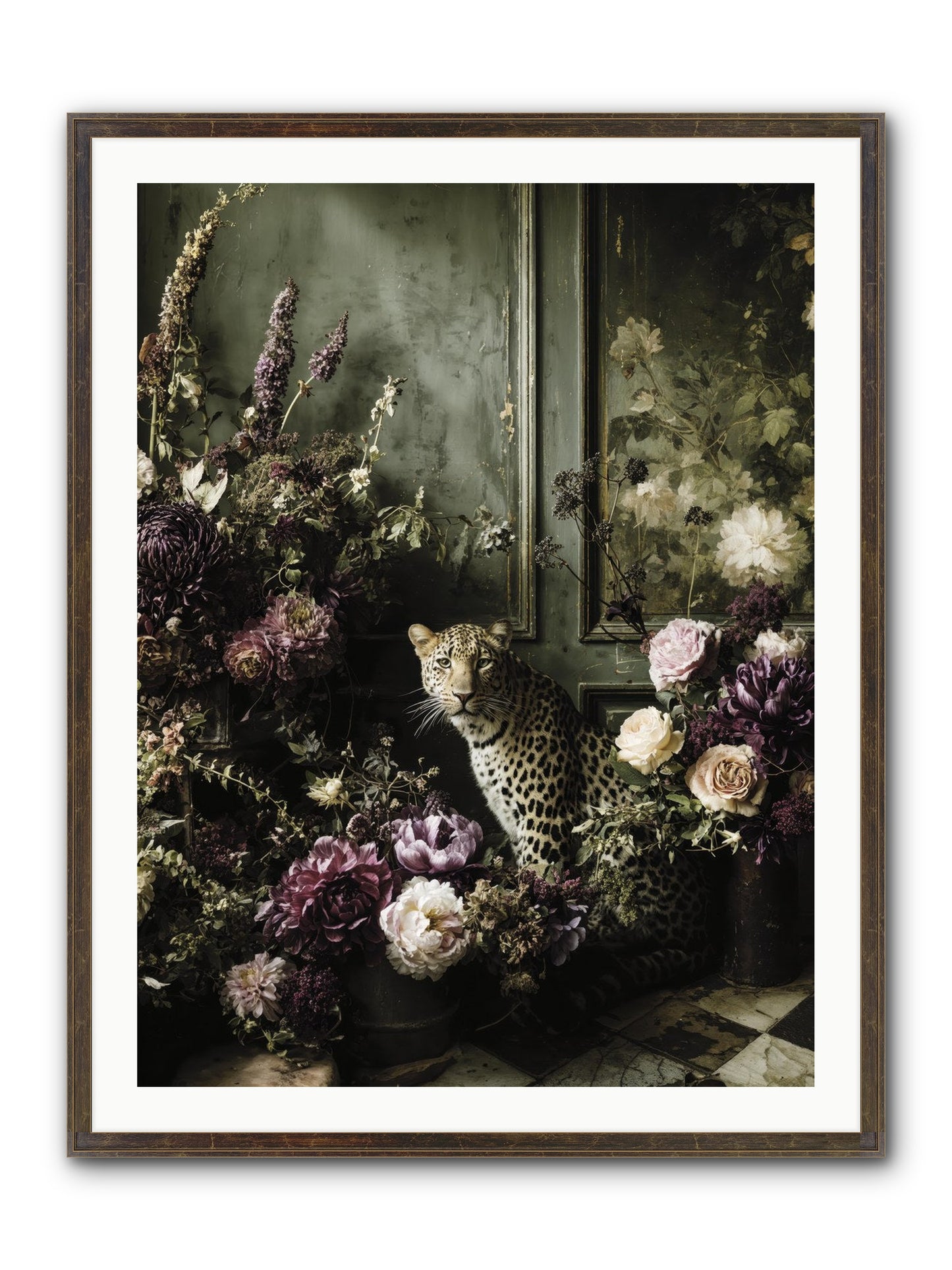 Bliss In Full Bloom Framed Print - Slimwoods Black/Gold 30x40