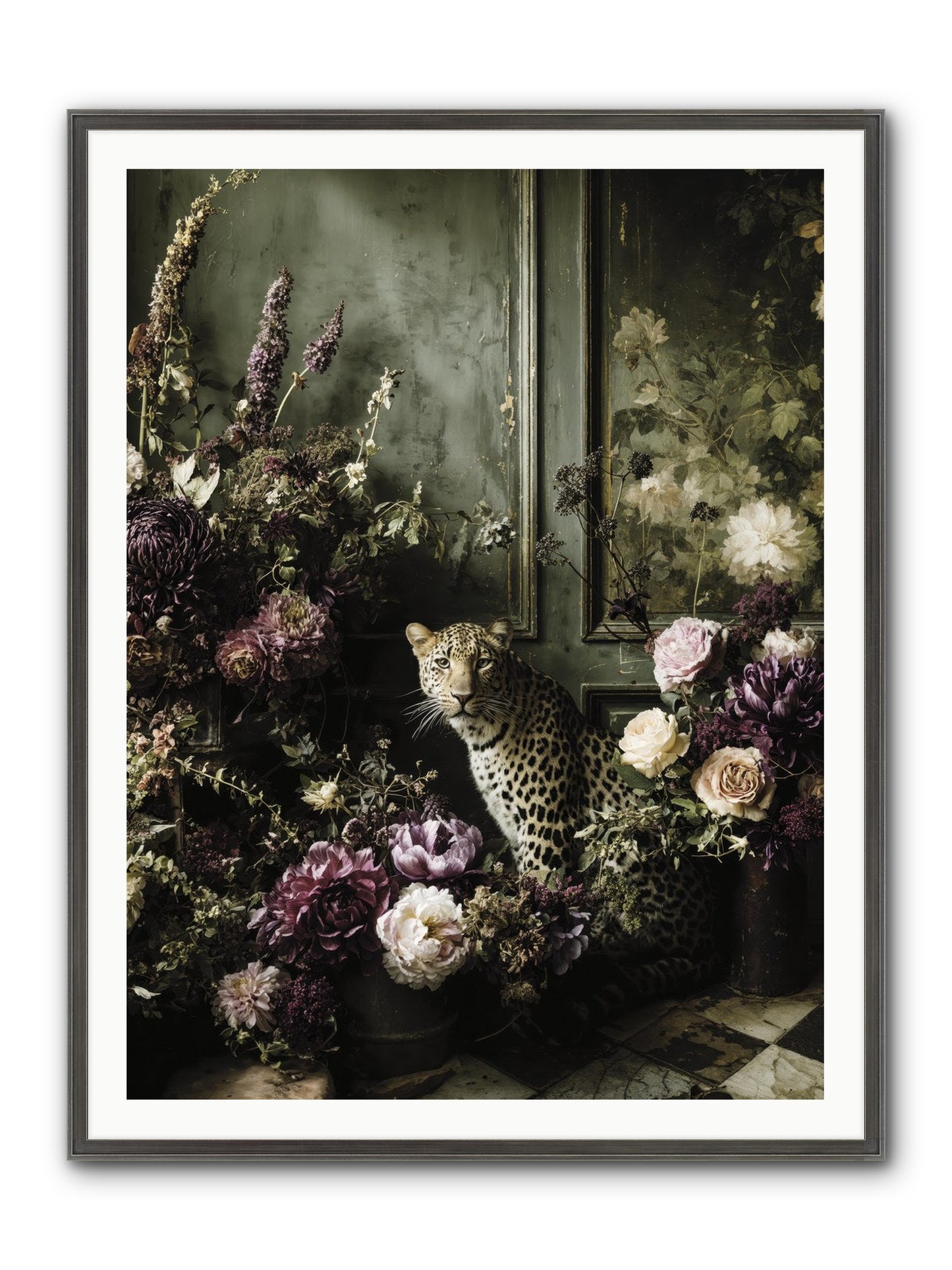 Bliss In Full Bloom Framed Print - Slimwoods Black/Silver 36x48