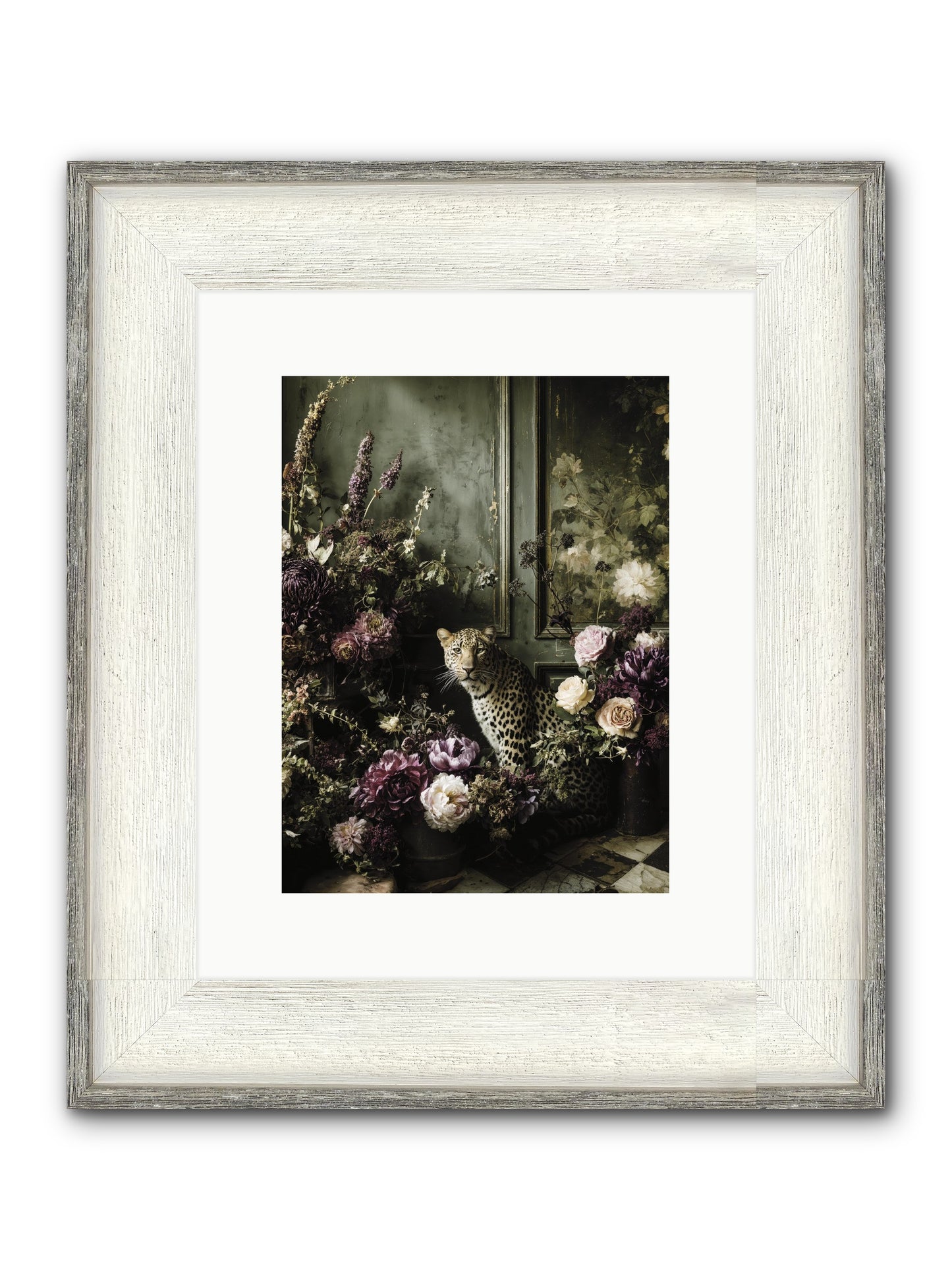 Bliss In Full Bloom Framed Print - Driftwood White 9x12