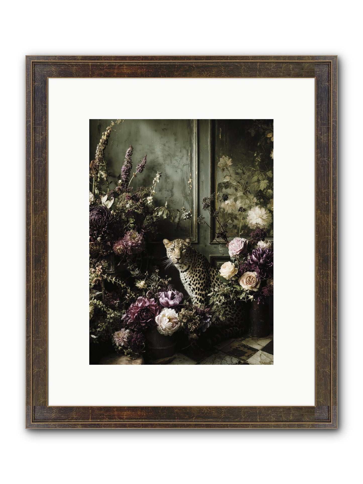 Bliss In Full Bloom Framed Print - Slimwoods Black/Gold 9x12