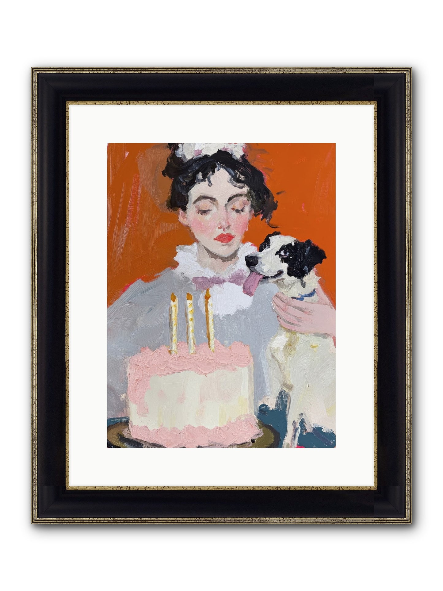 Bliss Wears Our Names Framed Print - Black & Gold 12x16