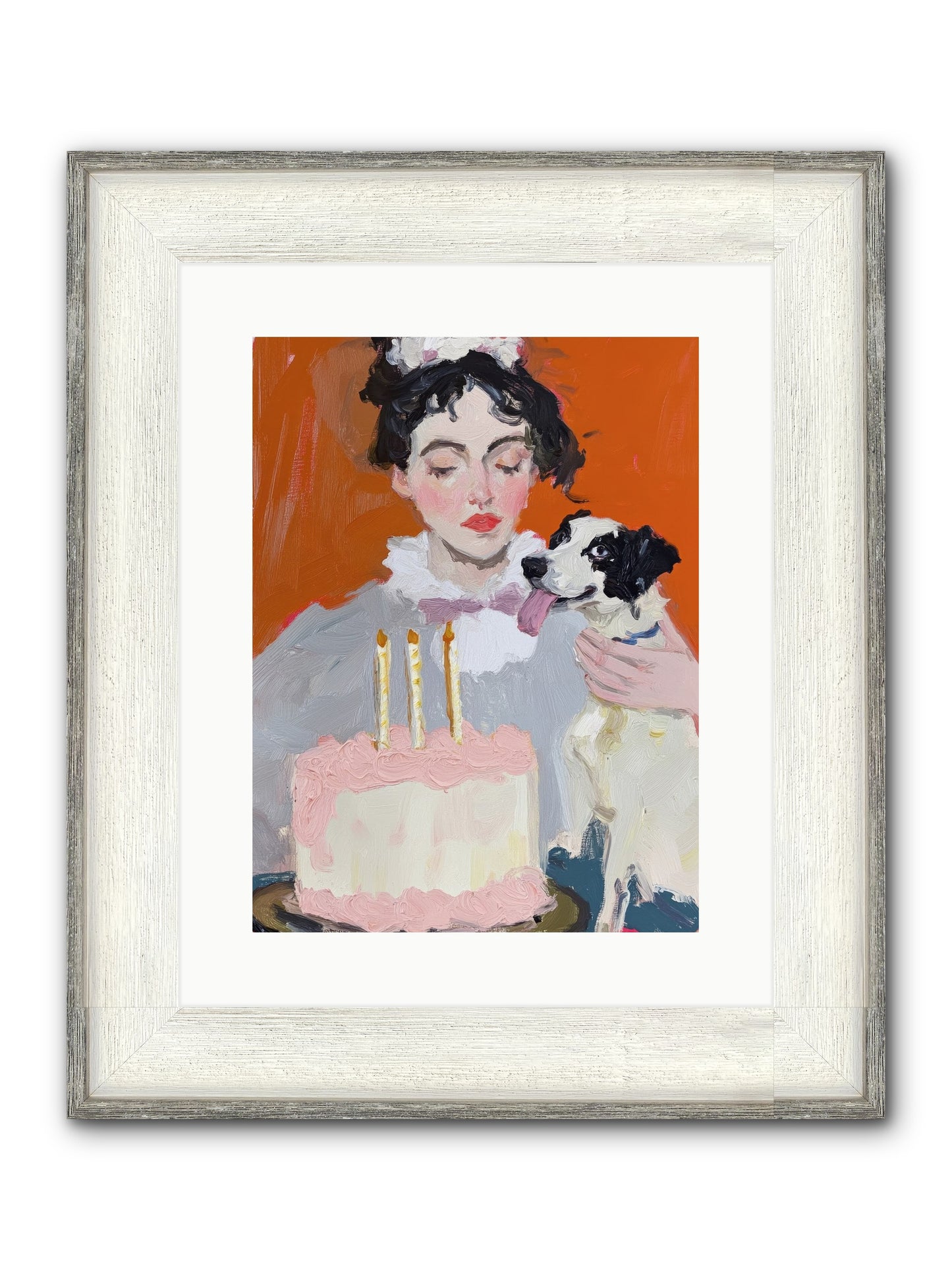 Bliss Wears Our Names Framed Print - Driftwood White 12x16
