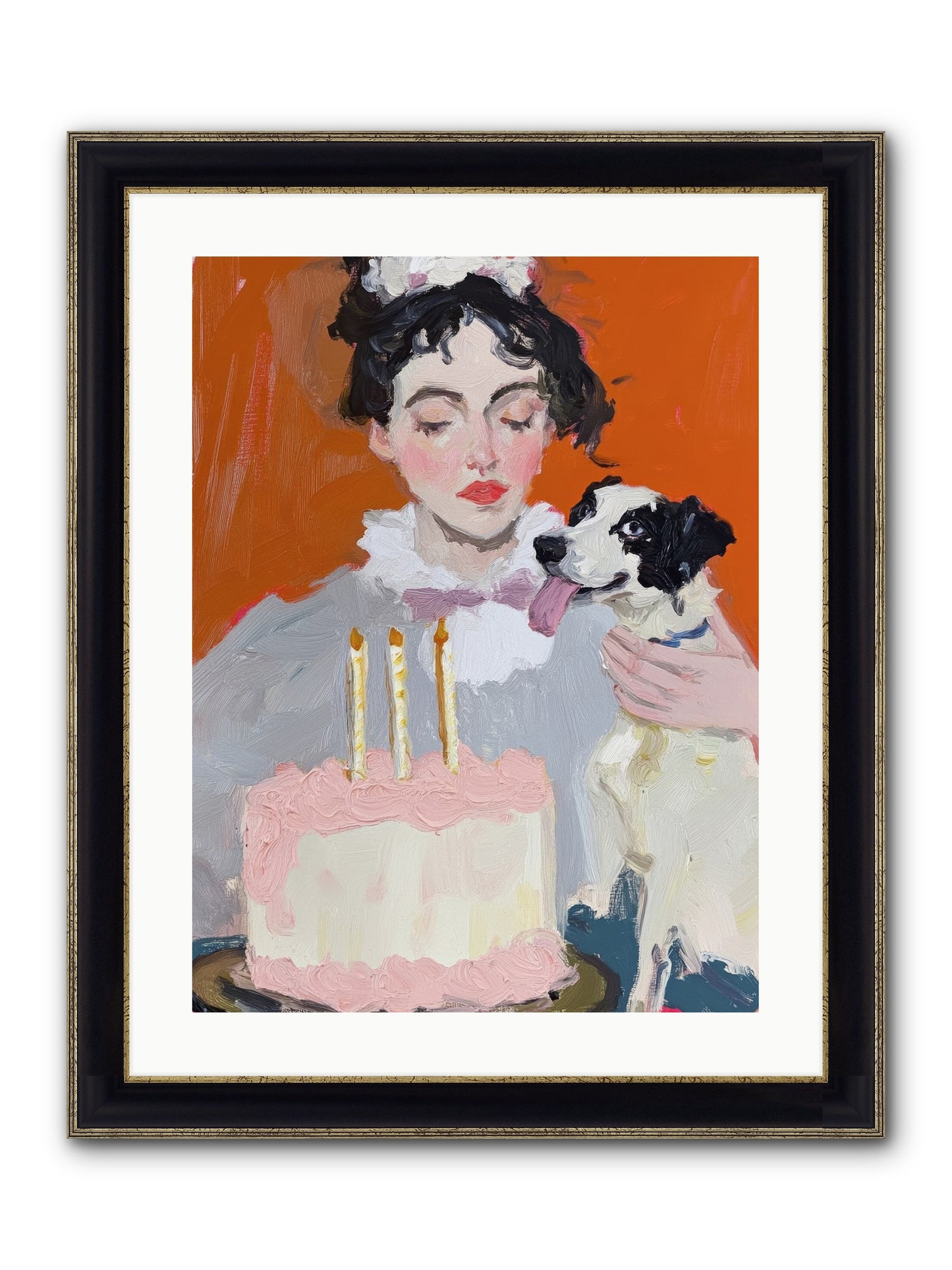 Bliss Wears Our Names Framed Print - Black & Gold 18x24