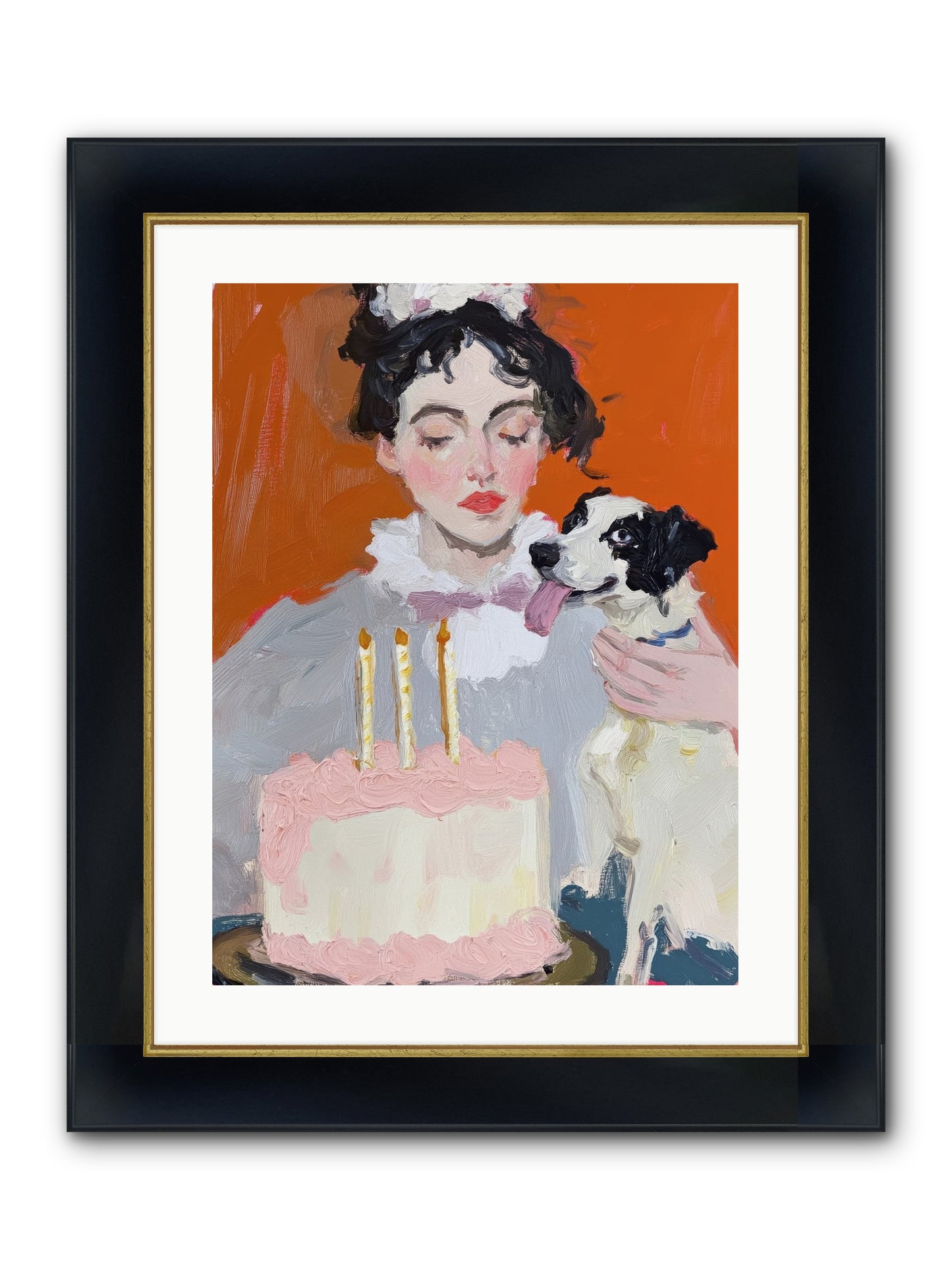 Bliss Wears Our Names Framed Print - Wide Black w/Gold 18x24