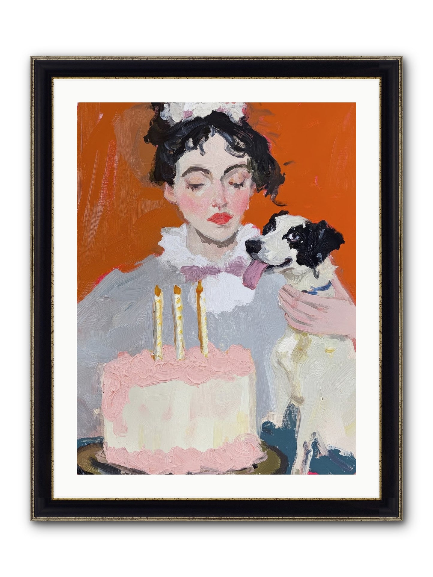 Bliss Wears Our Names Framed Print - Black & Gold 24x32