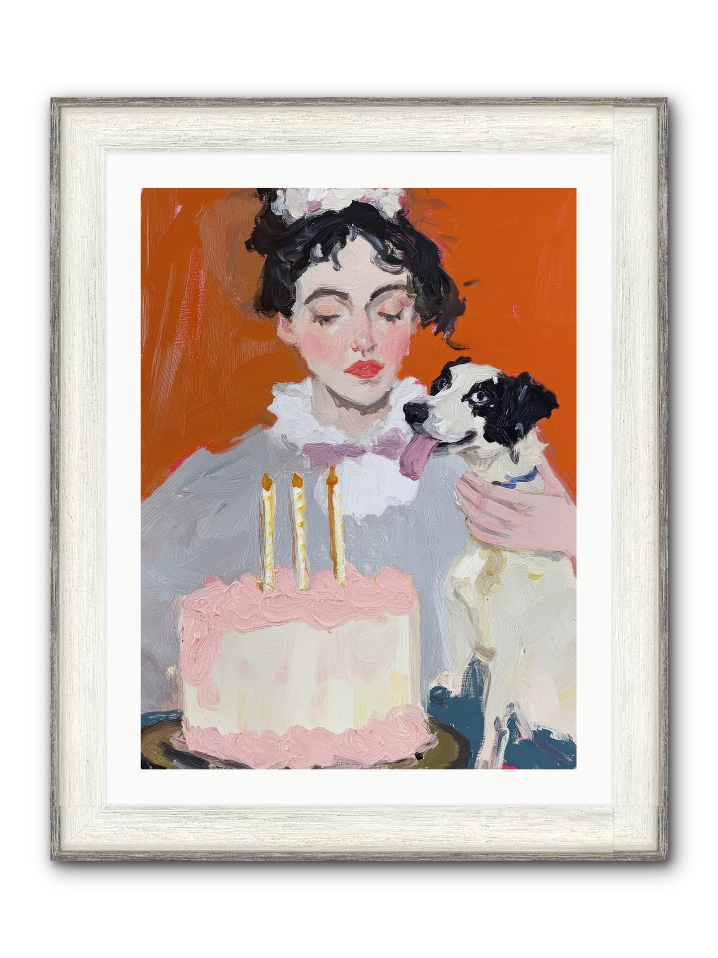 Bliss Wears Our Names Framed Print - Driftwood White 24x32