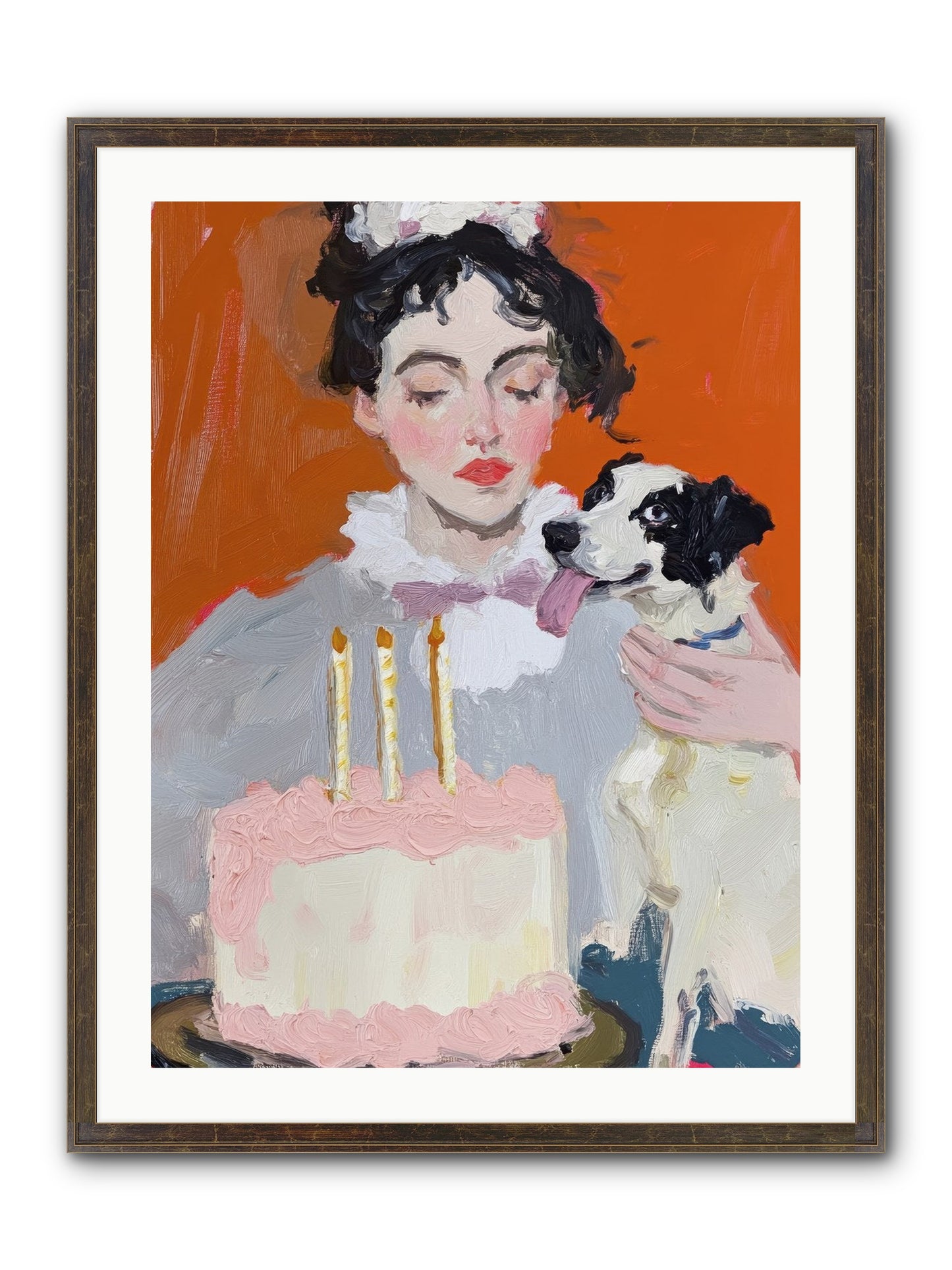 Bliss Wears Our Names Framed Print - Slimwoods Black/Gold 24x32