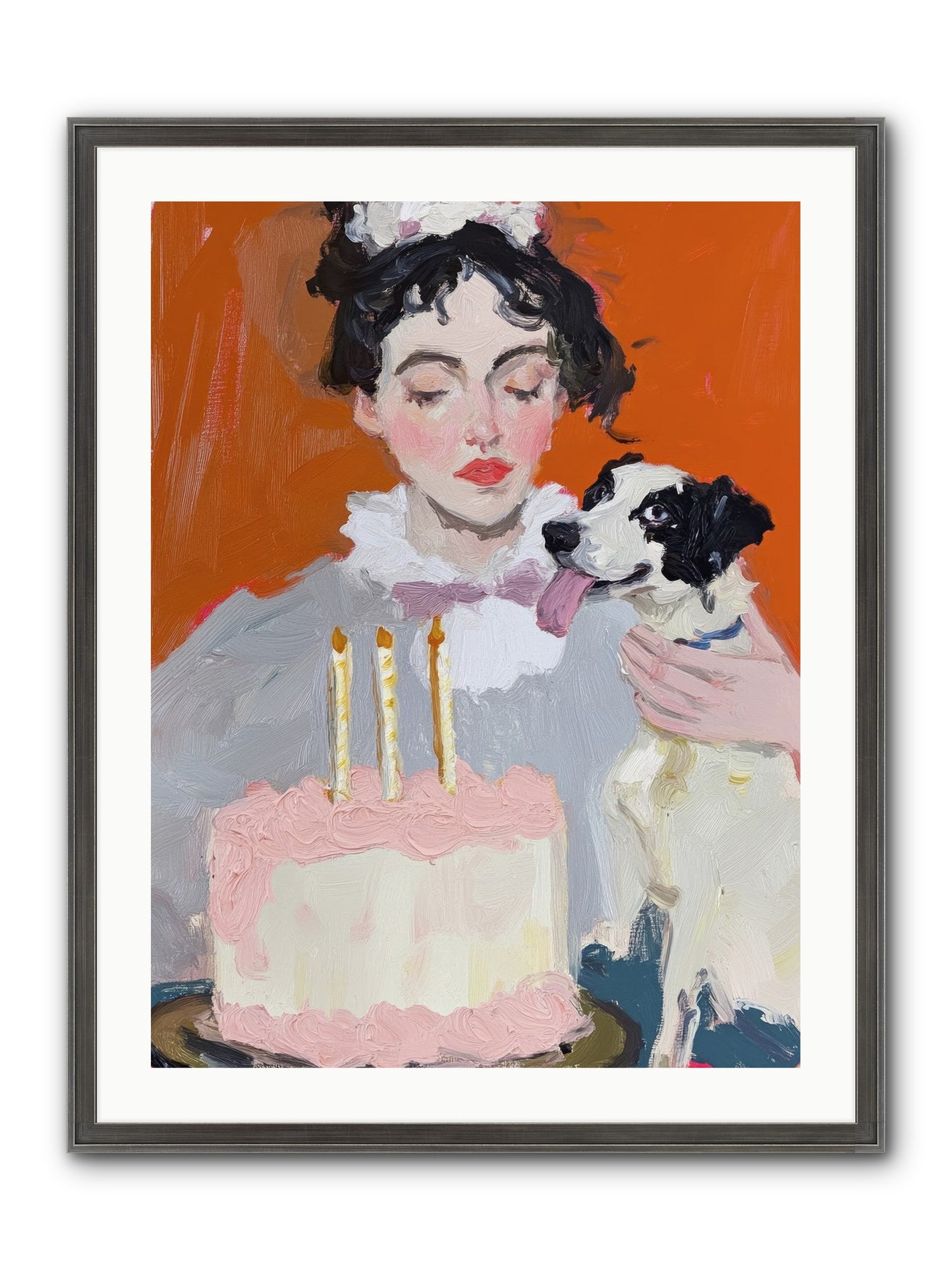 Bliss Wears Our Names Framed Print - Slimwoods Black/Silver 24x32