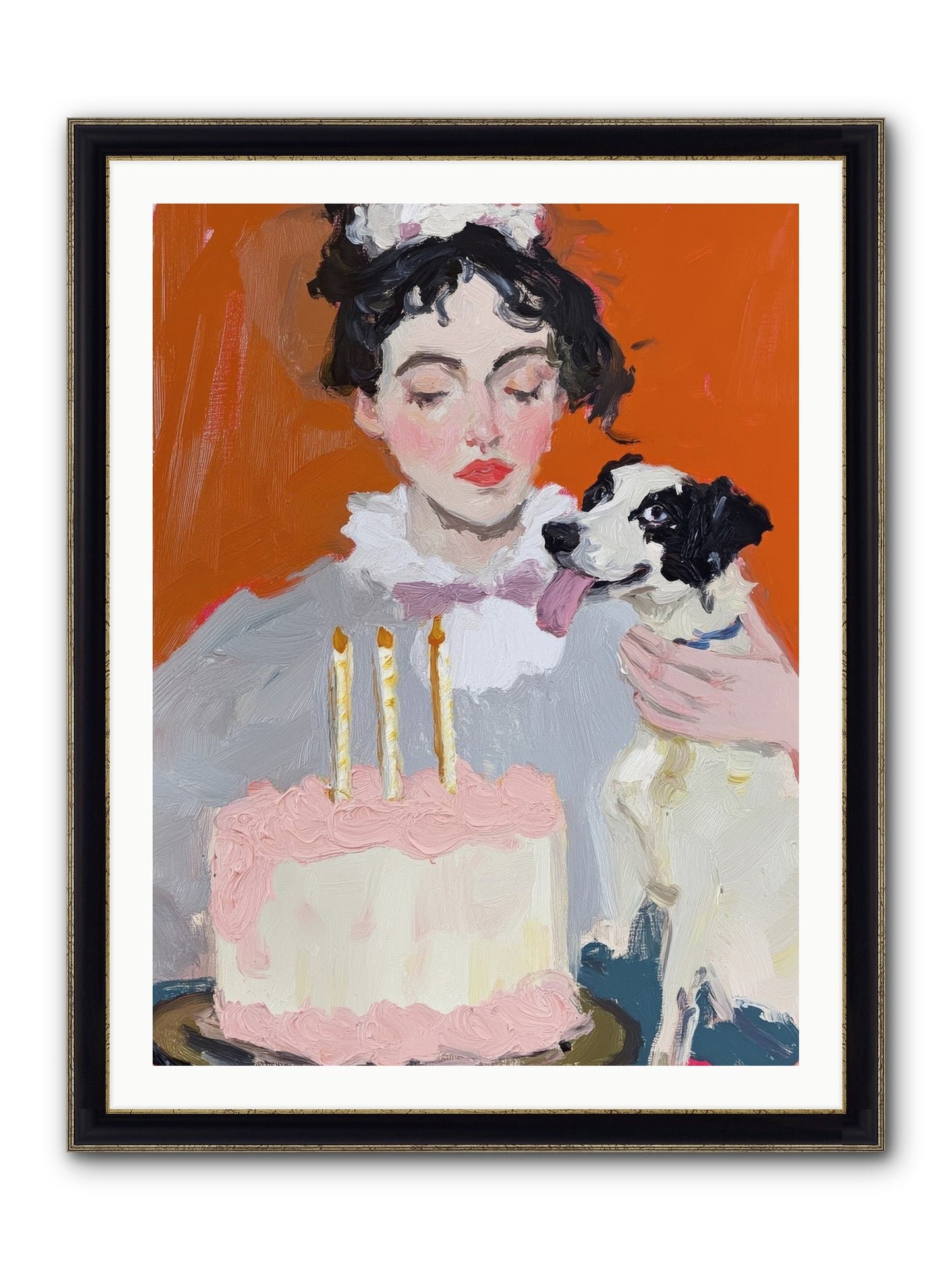 Bliss Wears Our Names Framed Print - Black & Gold 30x40