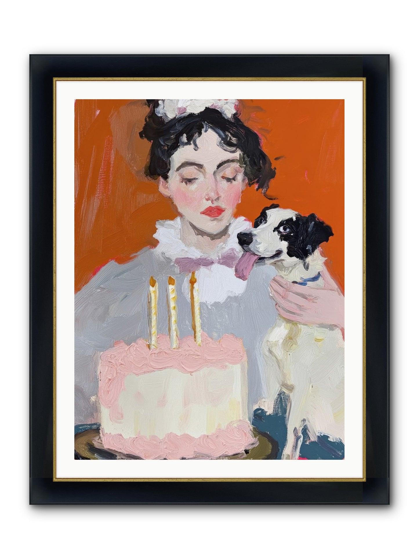 Bliss Wears Our Names Framed Print - Wide Black w/Gold 30x40