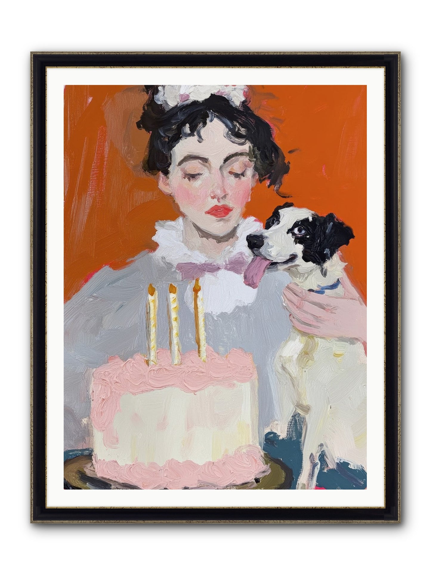 Bliss Wears Our Names Framed Print - Black & Gold 36x48
