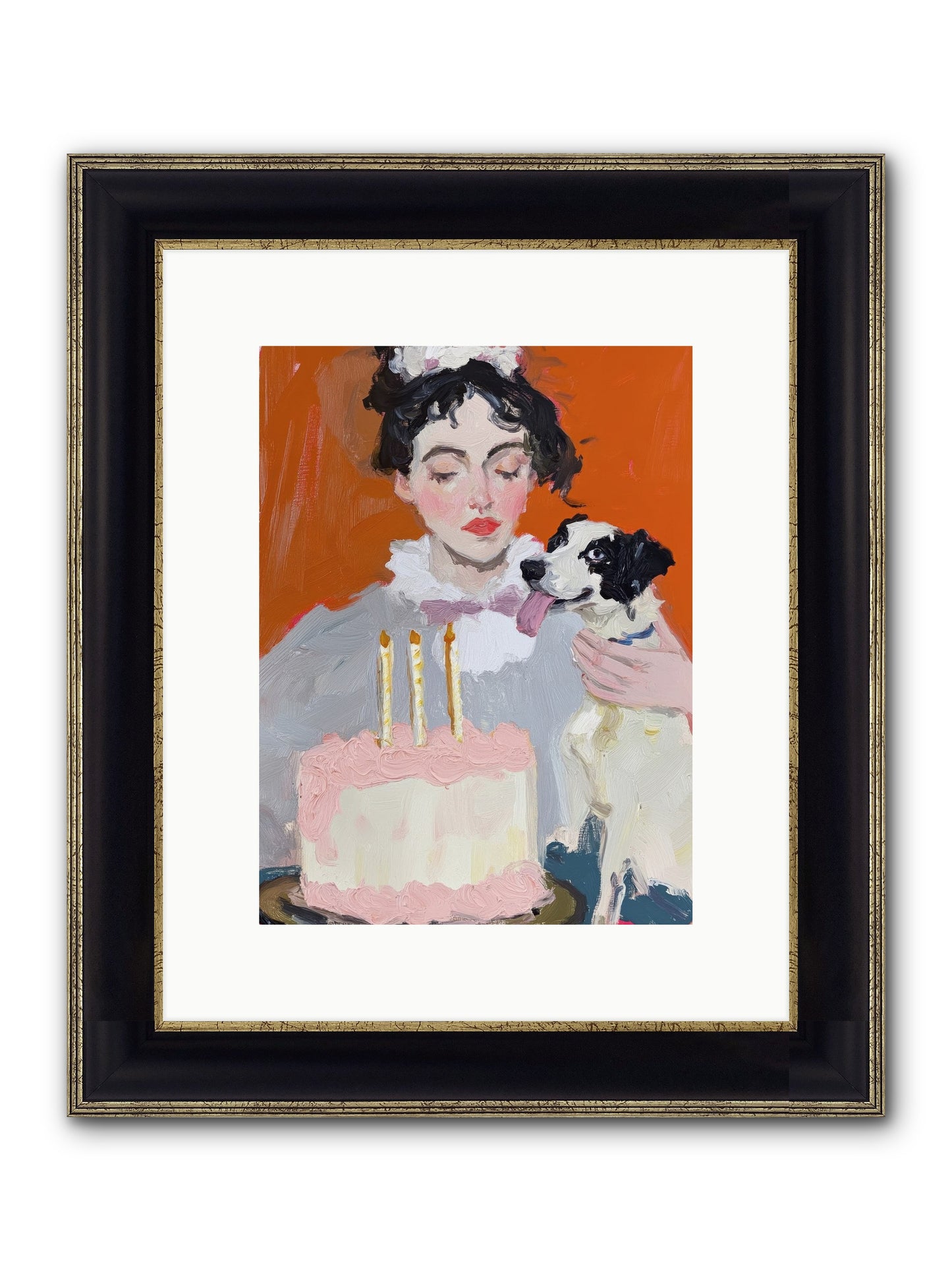 Bliss Wears Our Names Framed Print - Black & Gold 9x12