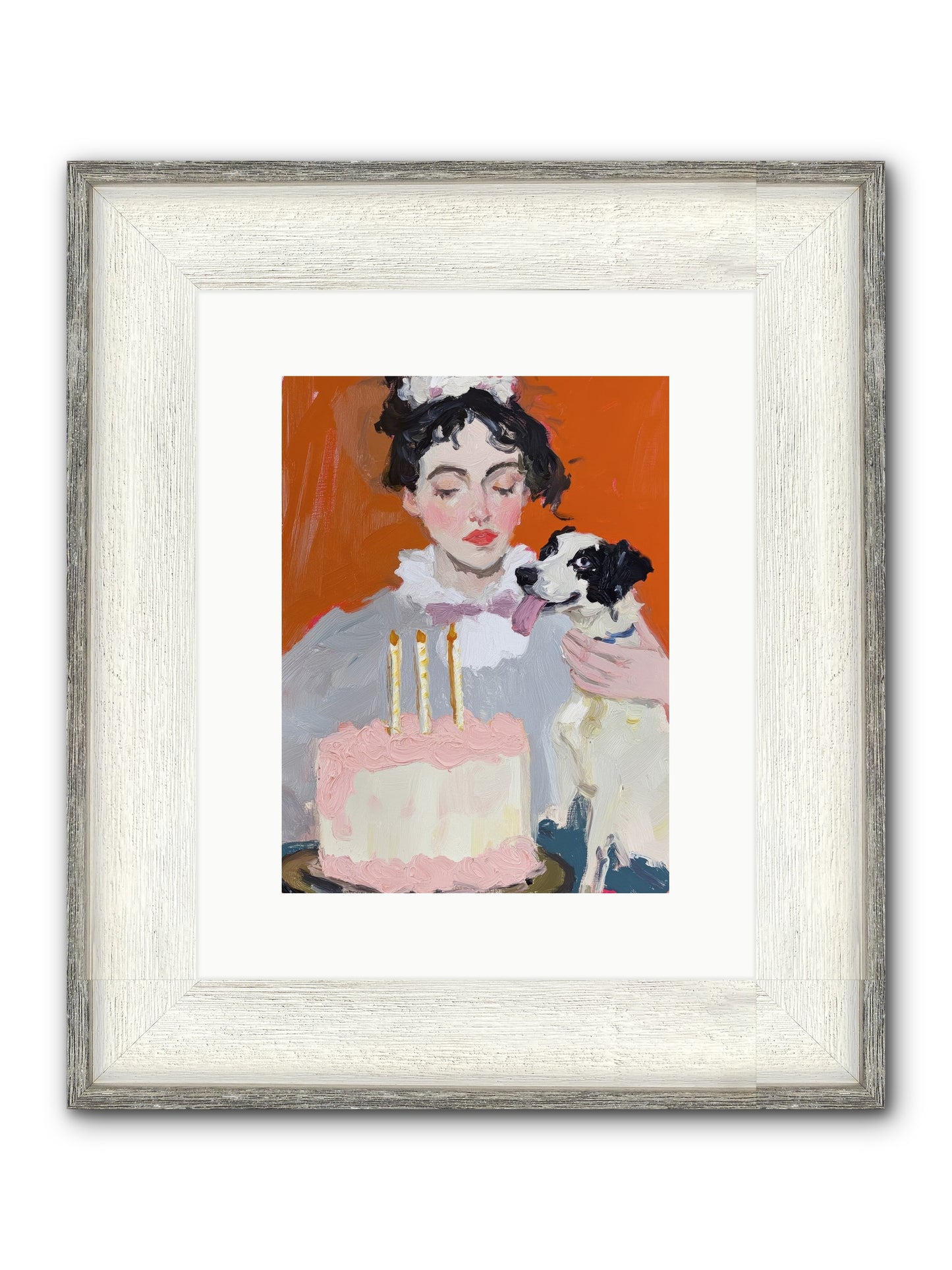 Bliss Wears Our Names Framed Print - Driftwood White 9x12