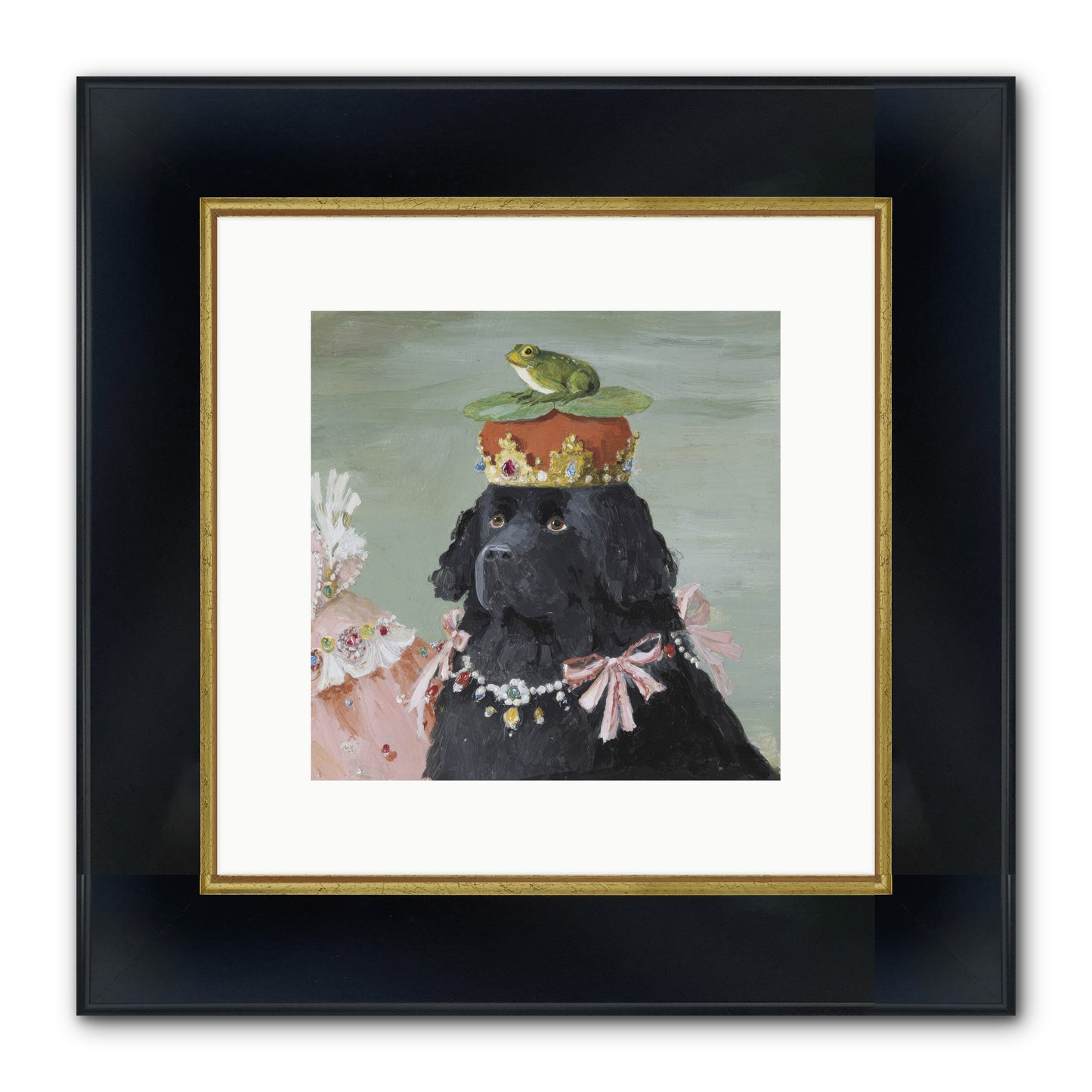 Blissful Conjurings Framed Print - Wide Black w/Gold 10x10