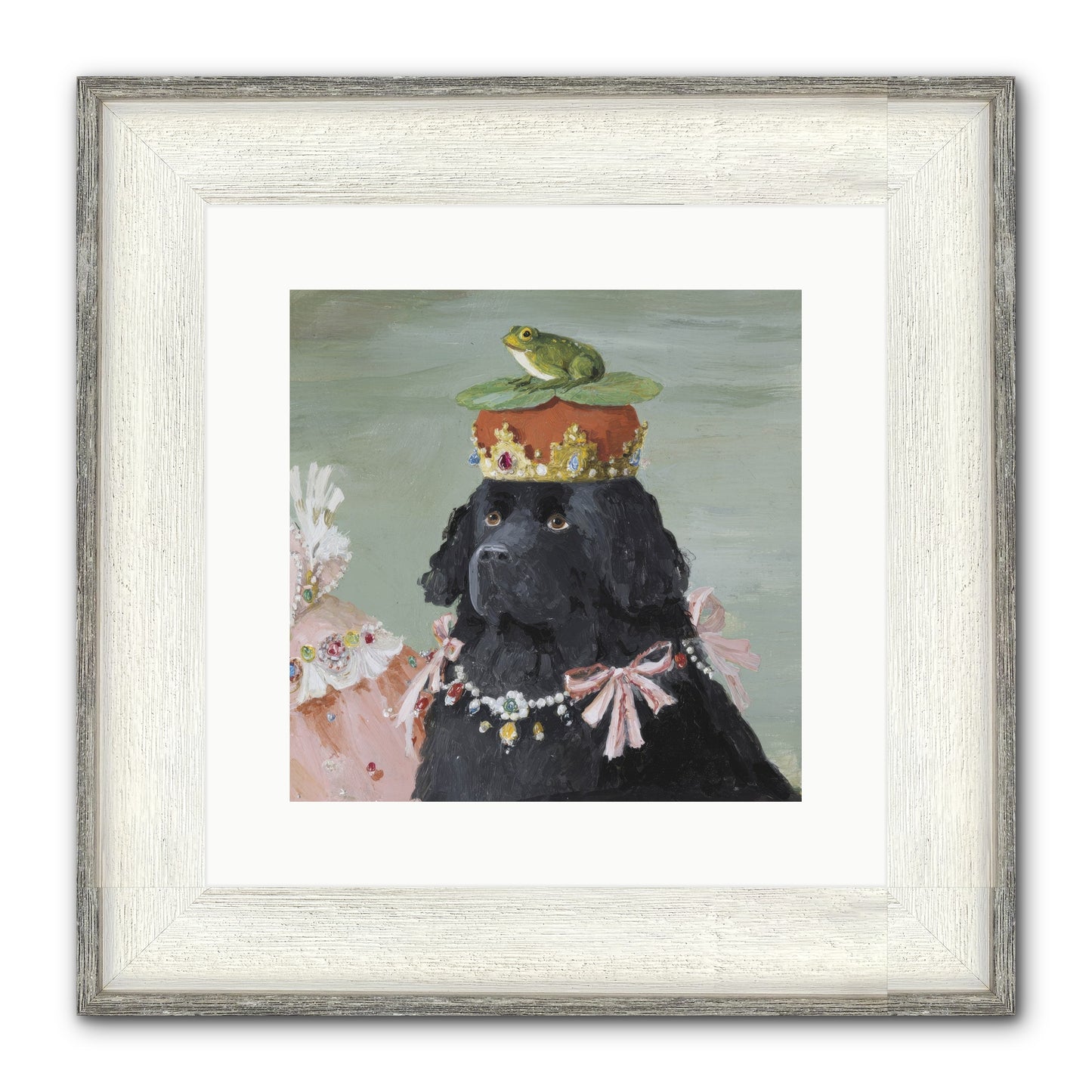 Blissful Conjurings Framed Print - Driftwood White 12x12