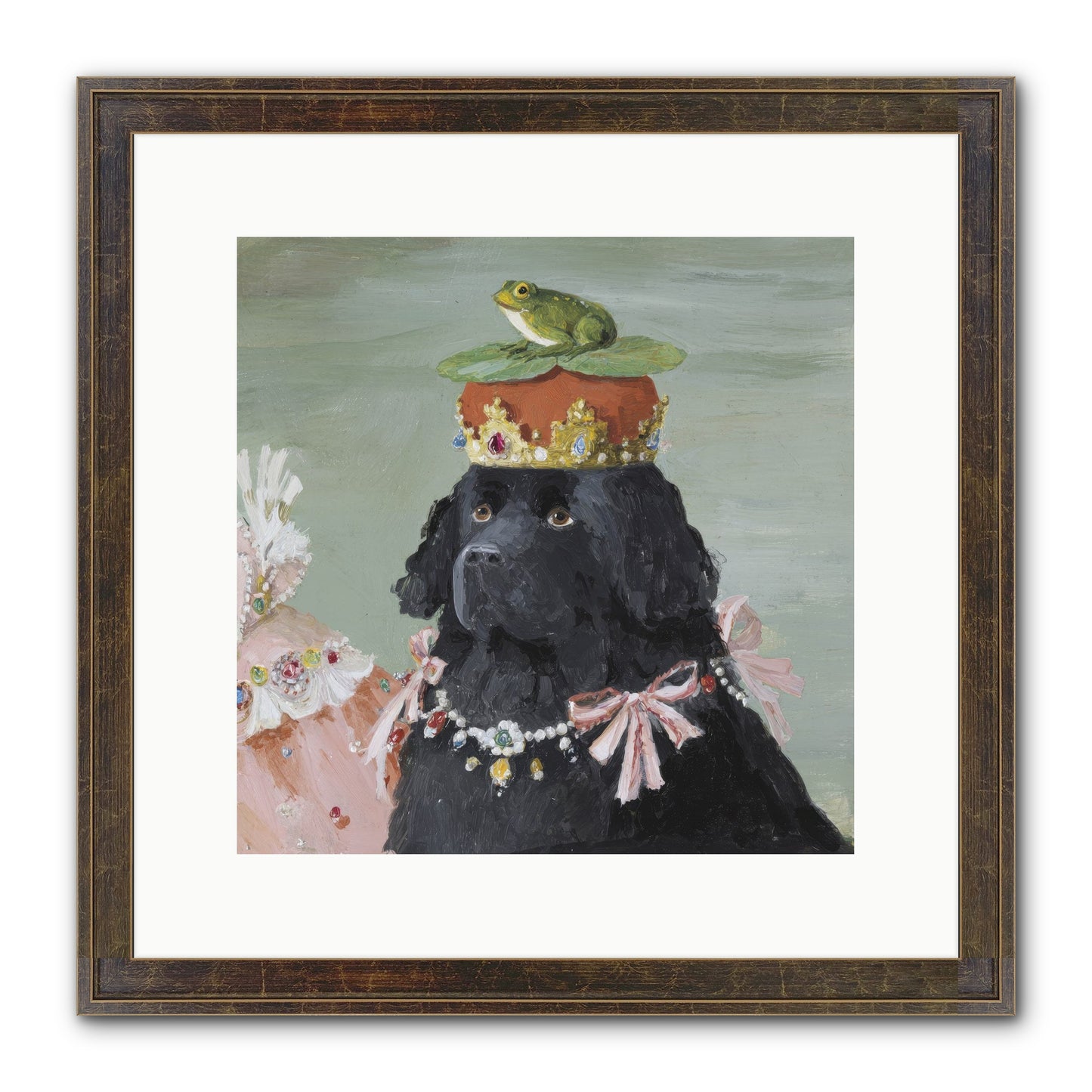 Blissful Conjurings Framed Print - Slimwoods Black/Gold 12x12