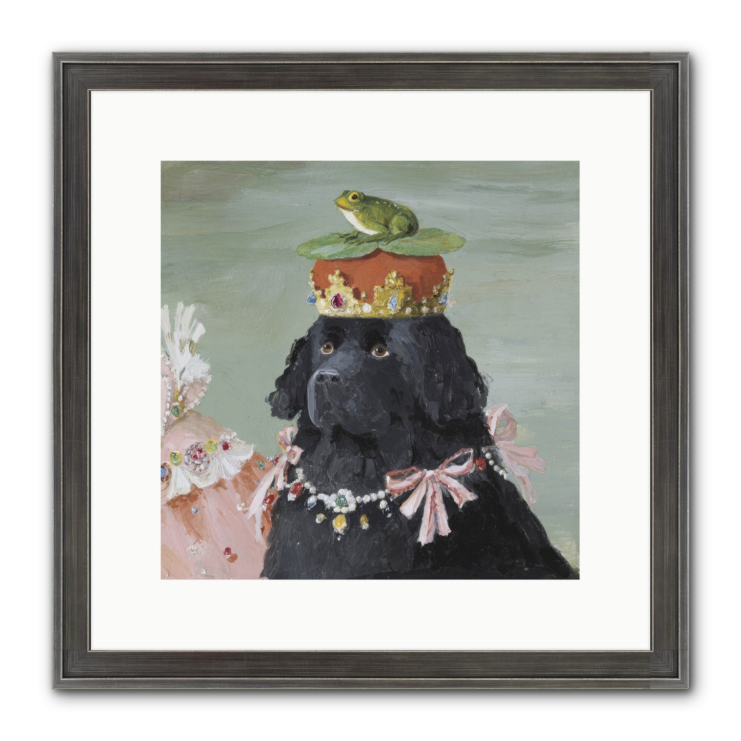 Blissful Conjurings Framed Print - Slimwoods Black/Silver 12x12
