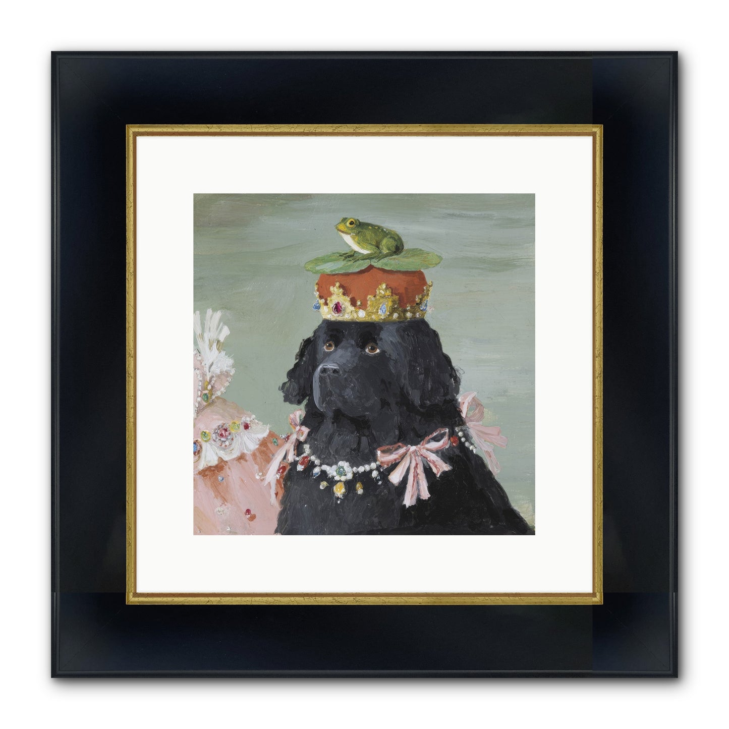 Blissful Conjurings Framed Print - Wide Black w/Gold 12x12