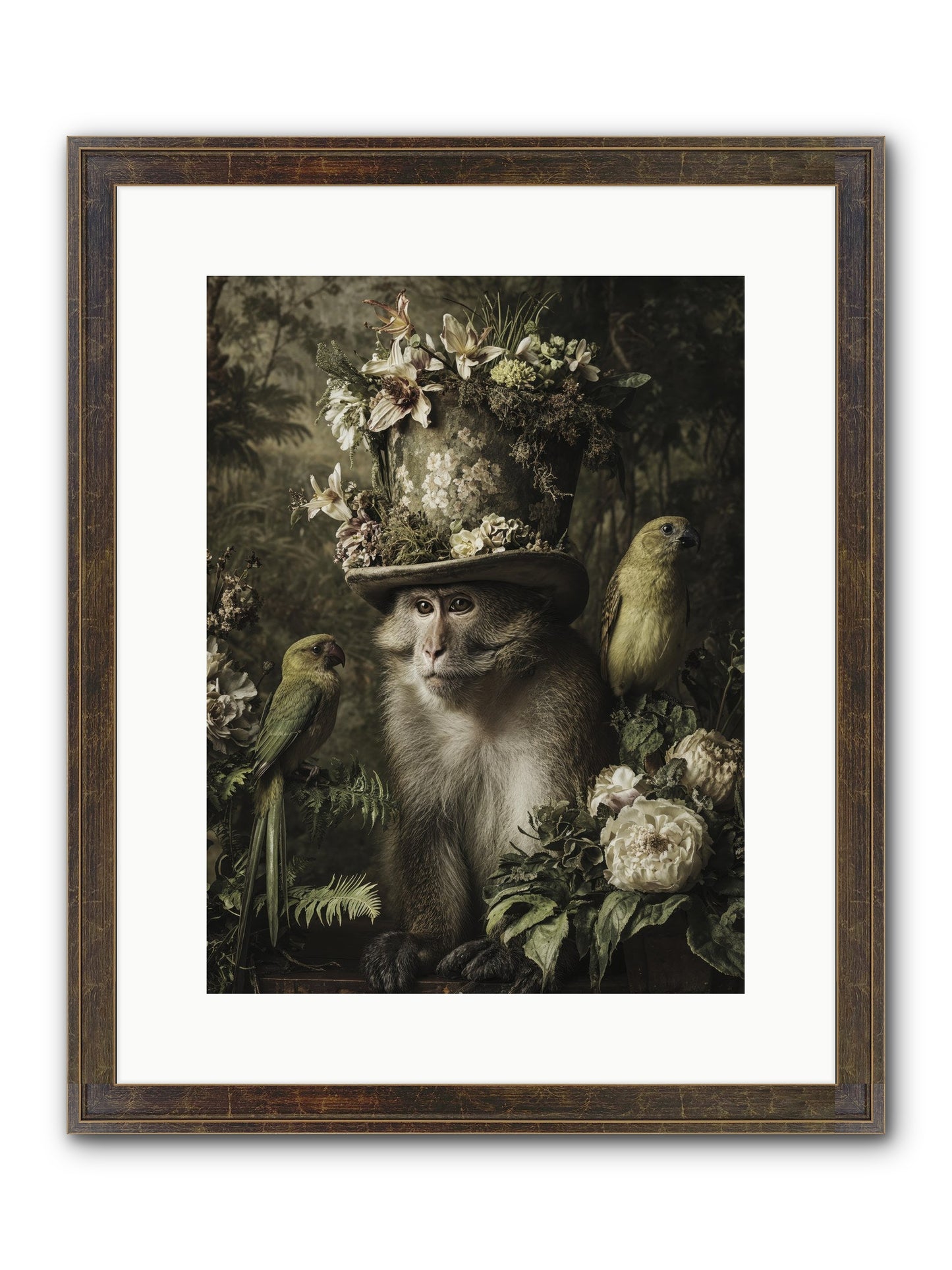 Blisswork Framed Print - Slimwoods Black/Gold 12x16
