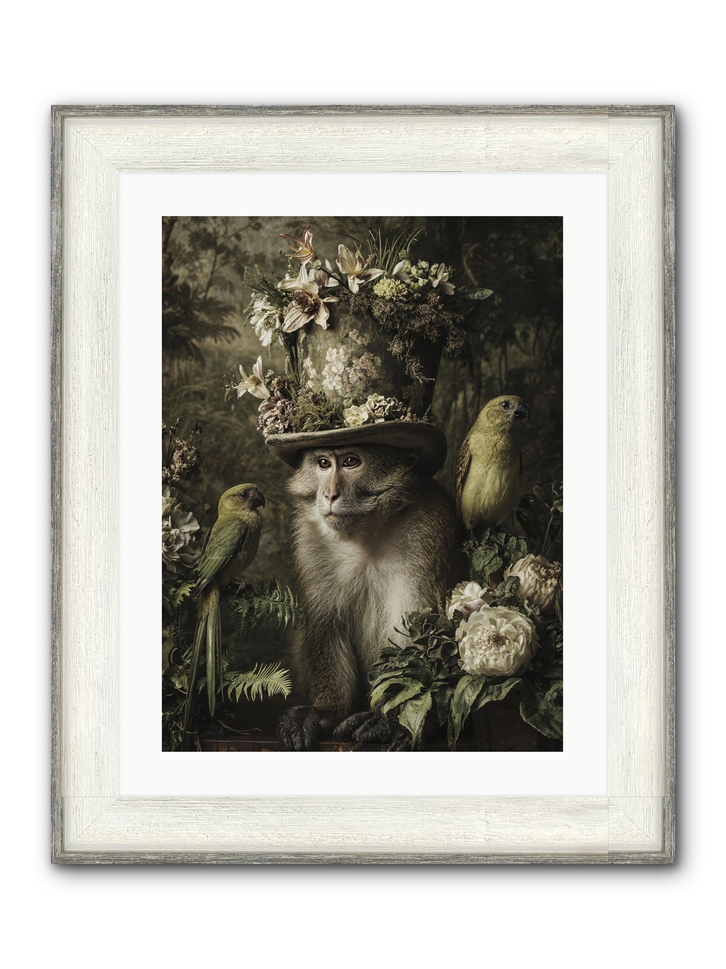 Blisswork Framed Print - Driftwood White 18x24