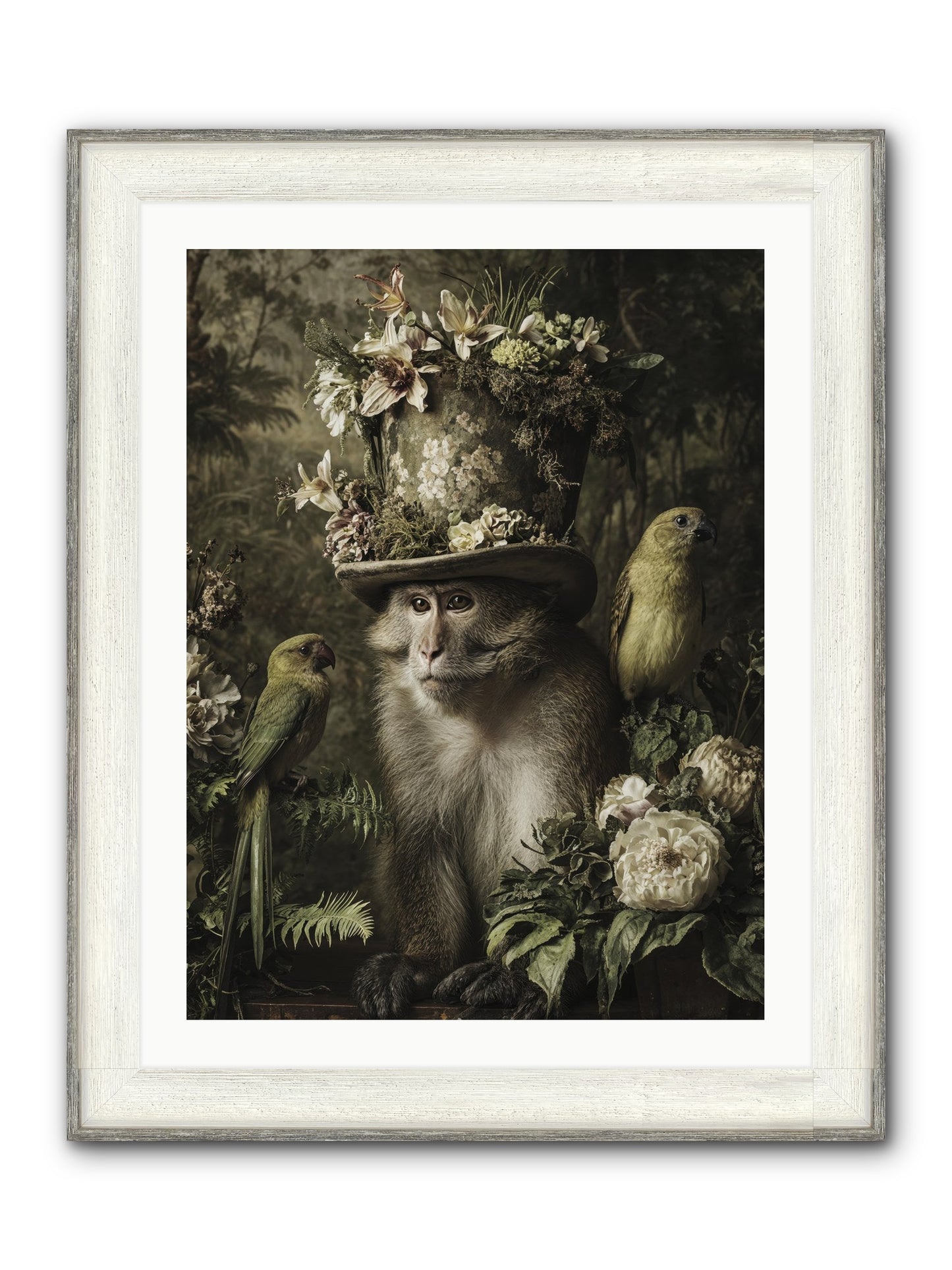 Blisswork Framed Print - Driftwood White 24x32