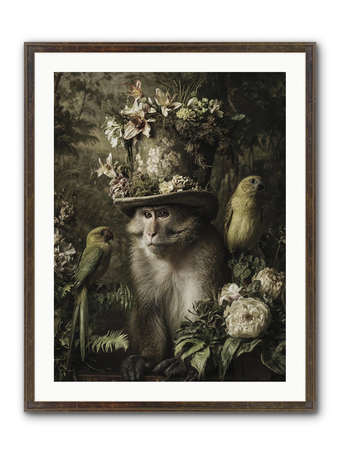 Blisswork Framed Print - Slimwoods Black/Gold 24x32