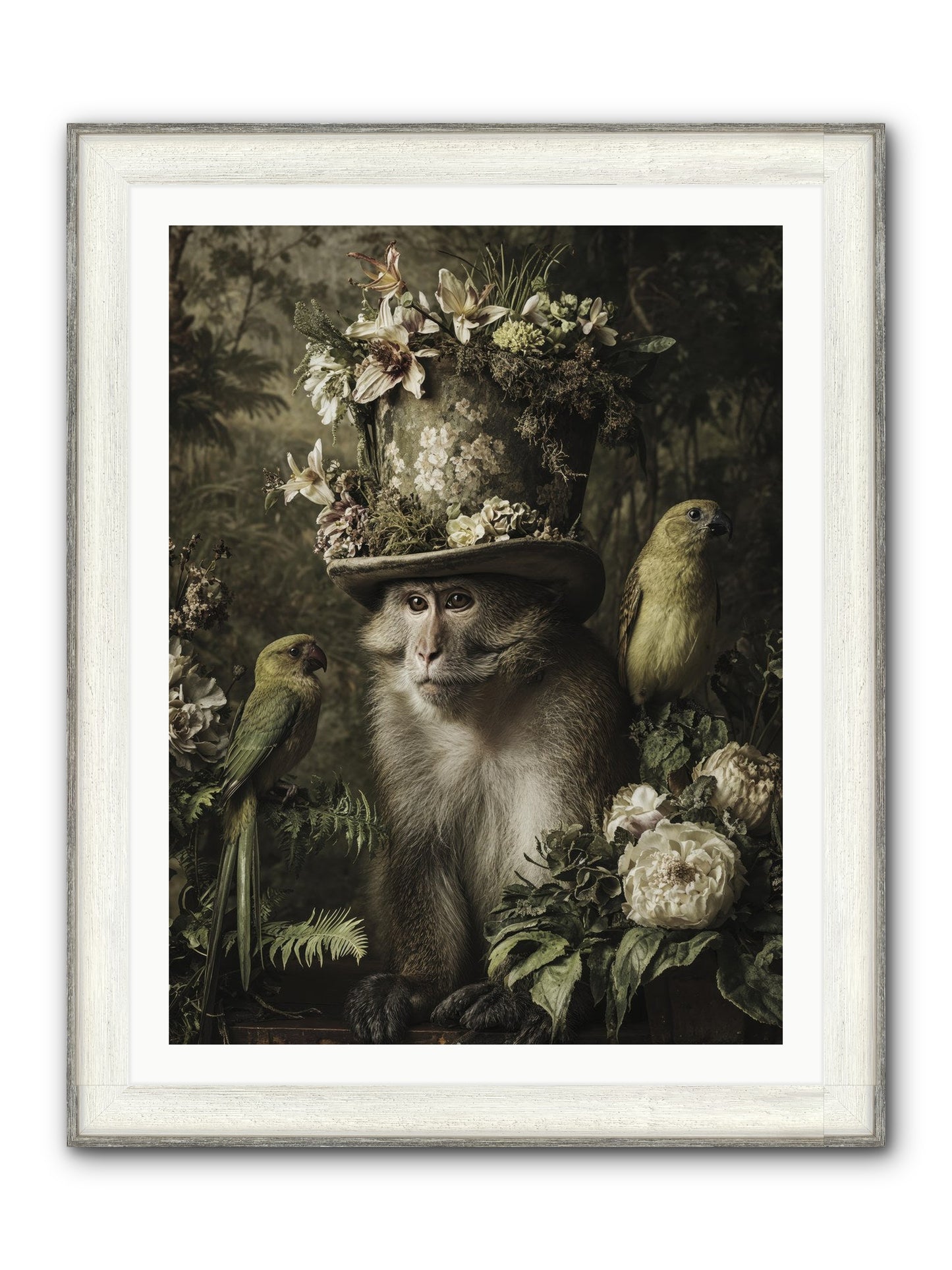 Blisswork Framed Print - Driftwood White 30x40