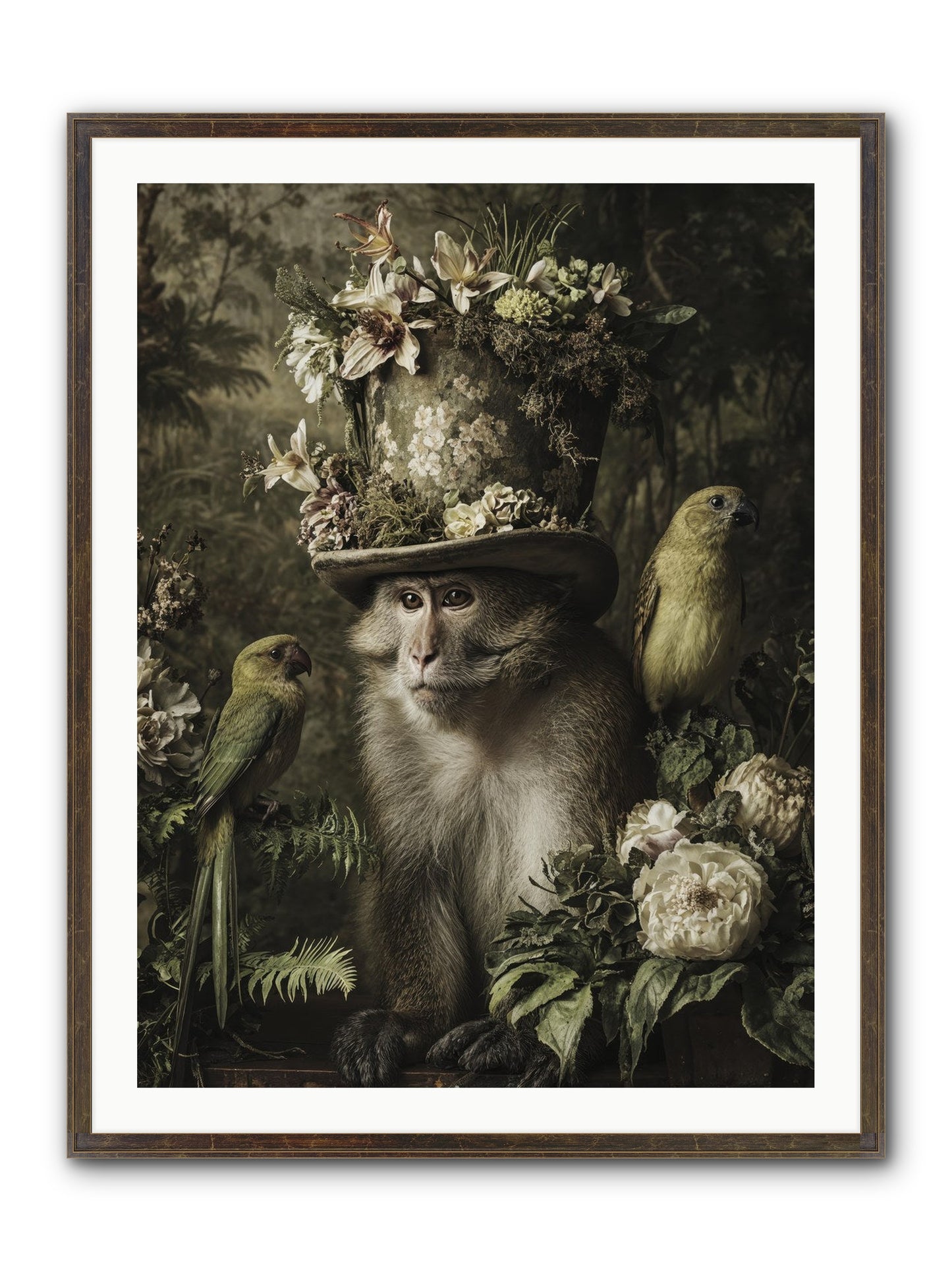 Blisswork Framed Print - Slimwoods Black/Gold 30x40