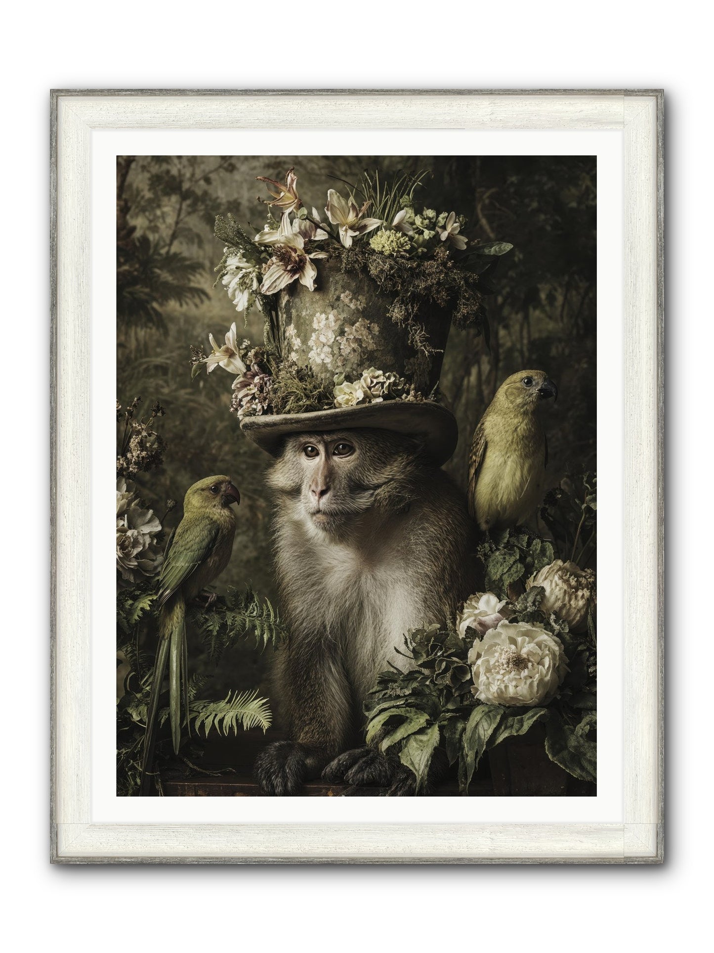 Blisswork Framed Print - Driftwood White 36x48