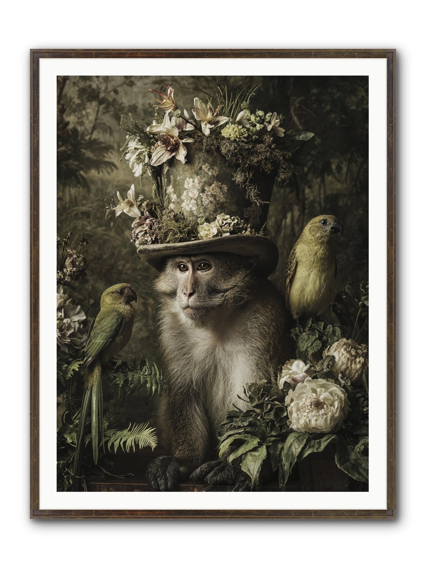 Blisswork Framed Print - Slimwoods Black/Gold 36x48