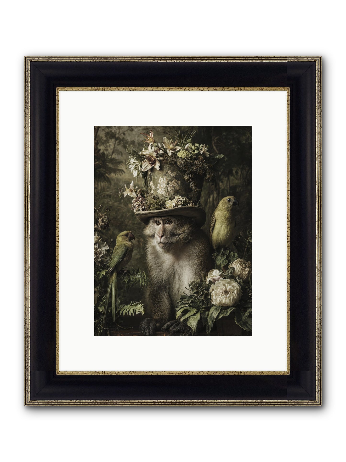 Blisswork Framed Print - Black & Gold 9x12