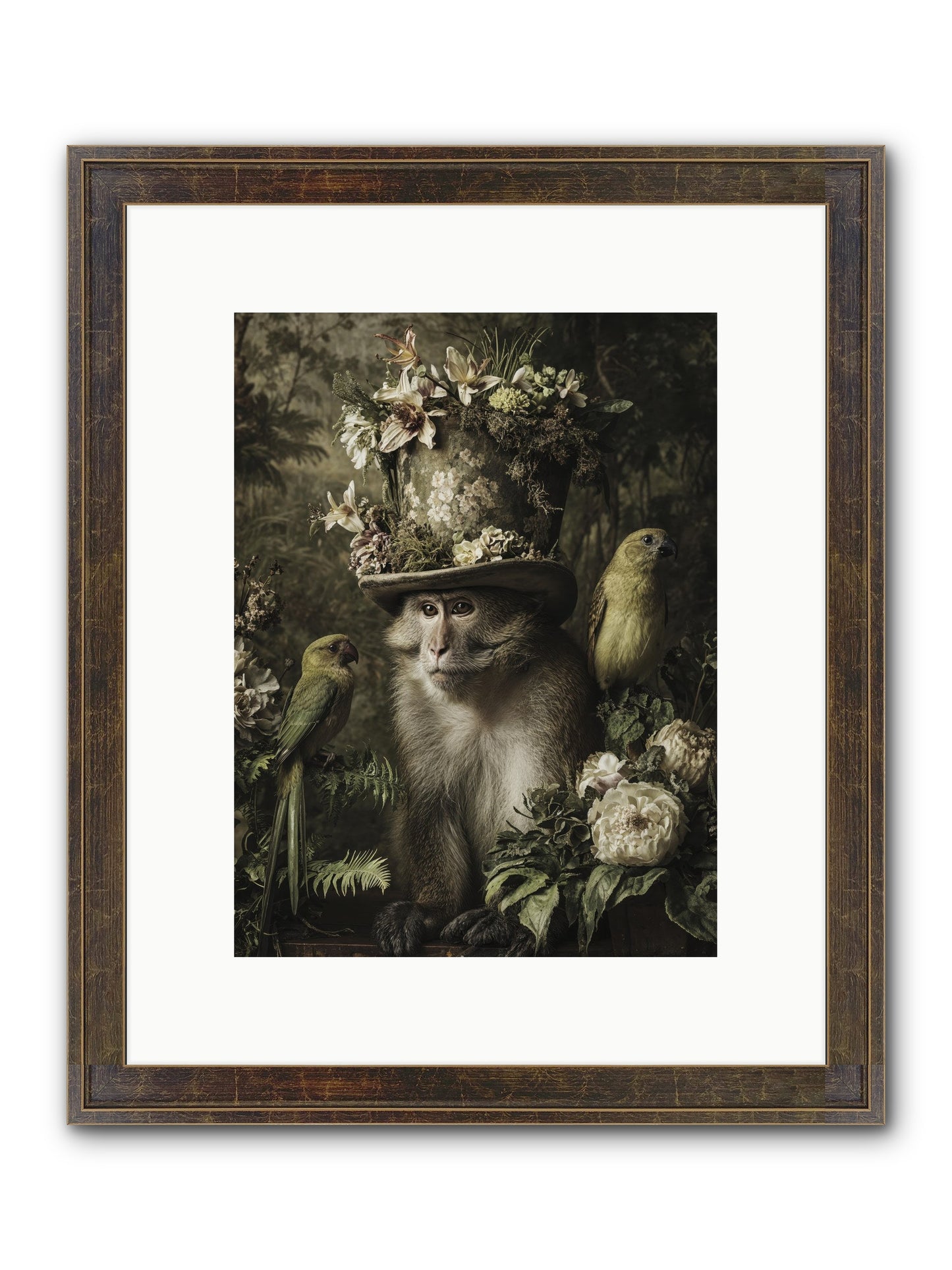 Blisswork Framed Print - Slimwoods Black/Gold 9x12