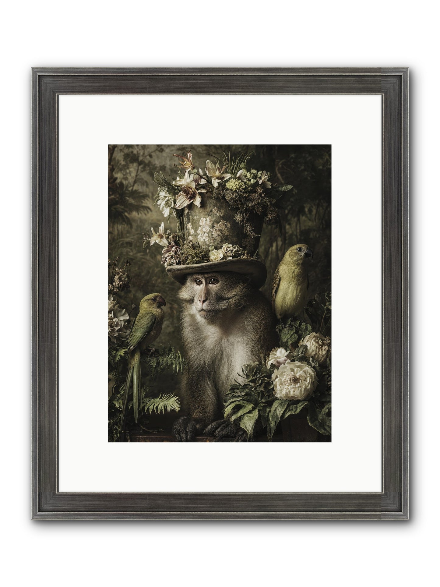 Blisswork Framed Print - Slimwoods Black/Silver 9x12