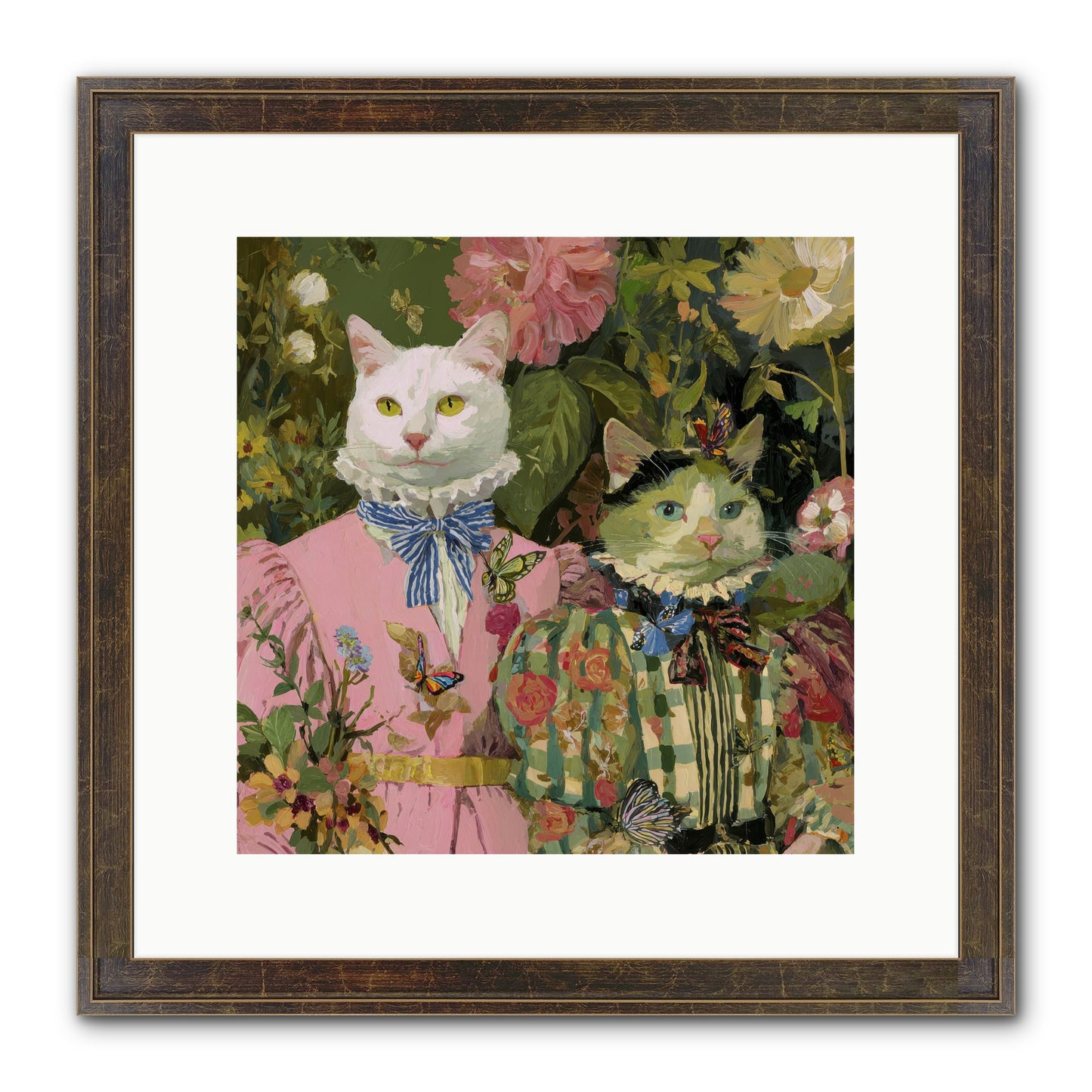 Bloom Fade Framed Print - Slimwoods Black/Gold 12x12