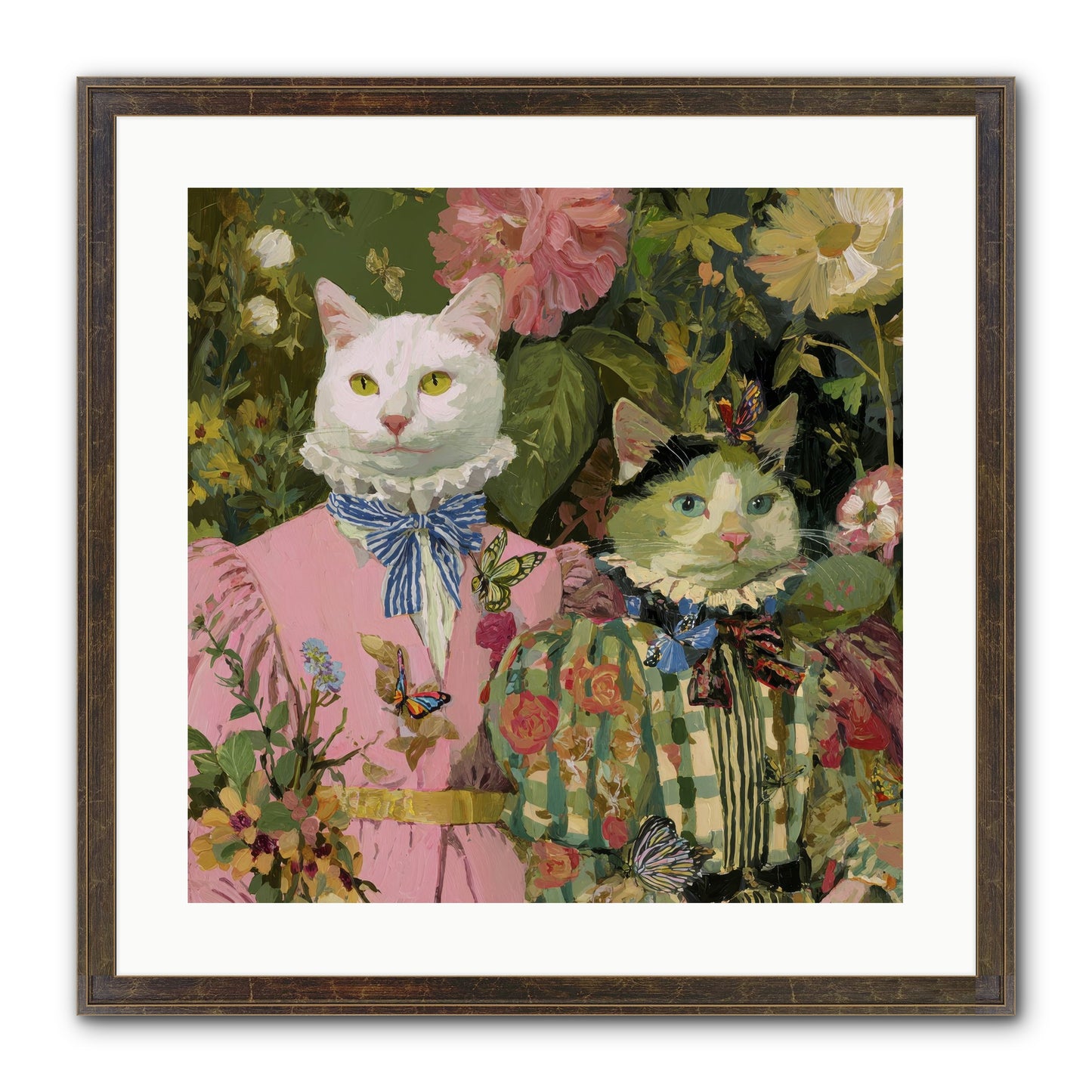 Bloom Fade Framed Print - Slimwoods Black/Gold 20x20