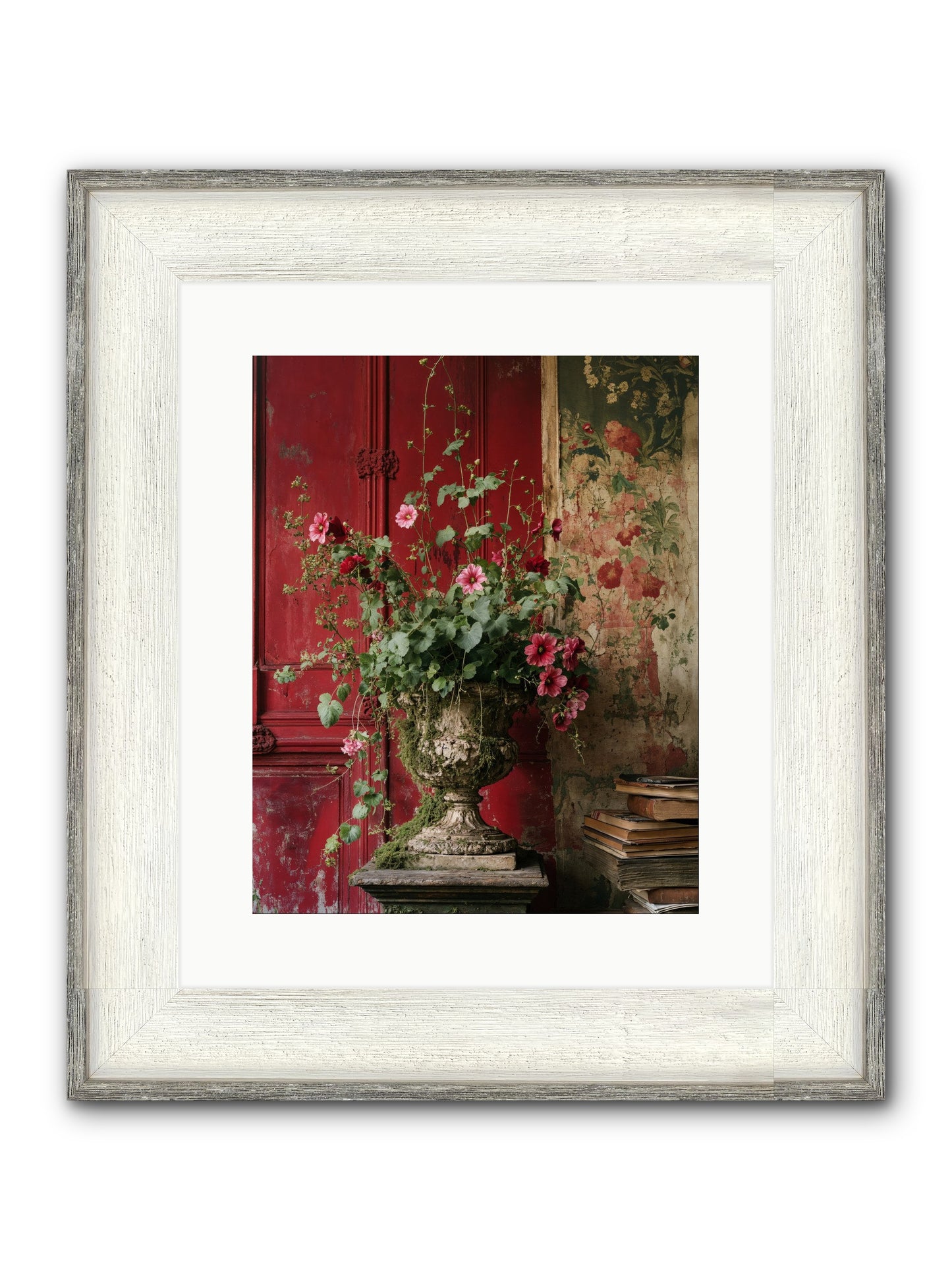 Bloom Society Framed Print - Driftwood White 12x15