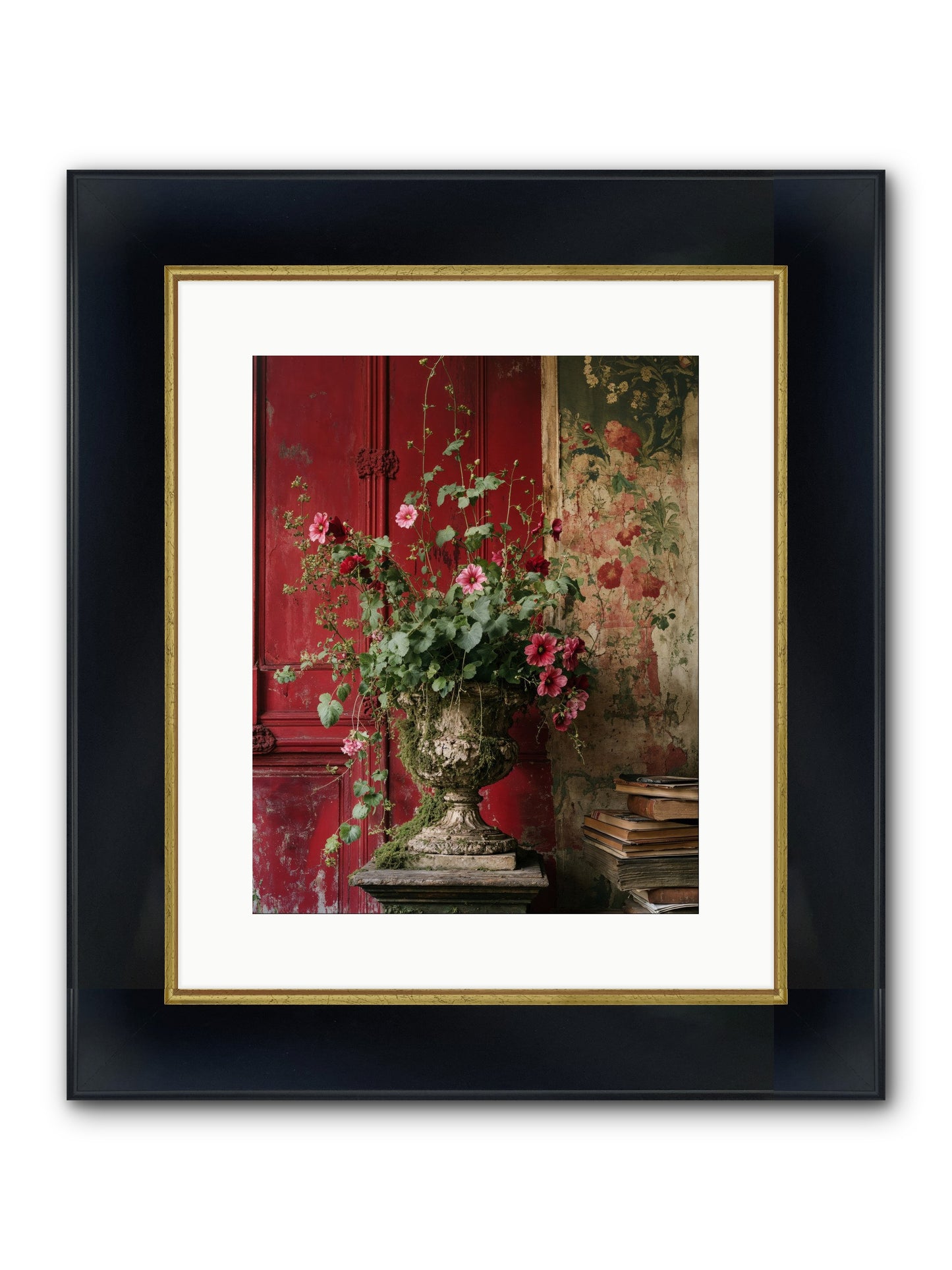 Bloom Society Framed Print - Wide Black w/Gold 12x15