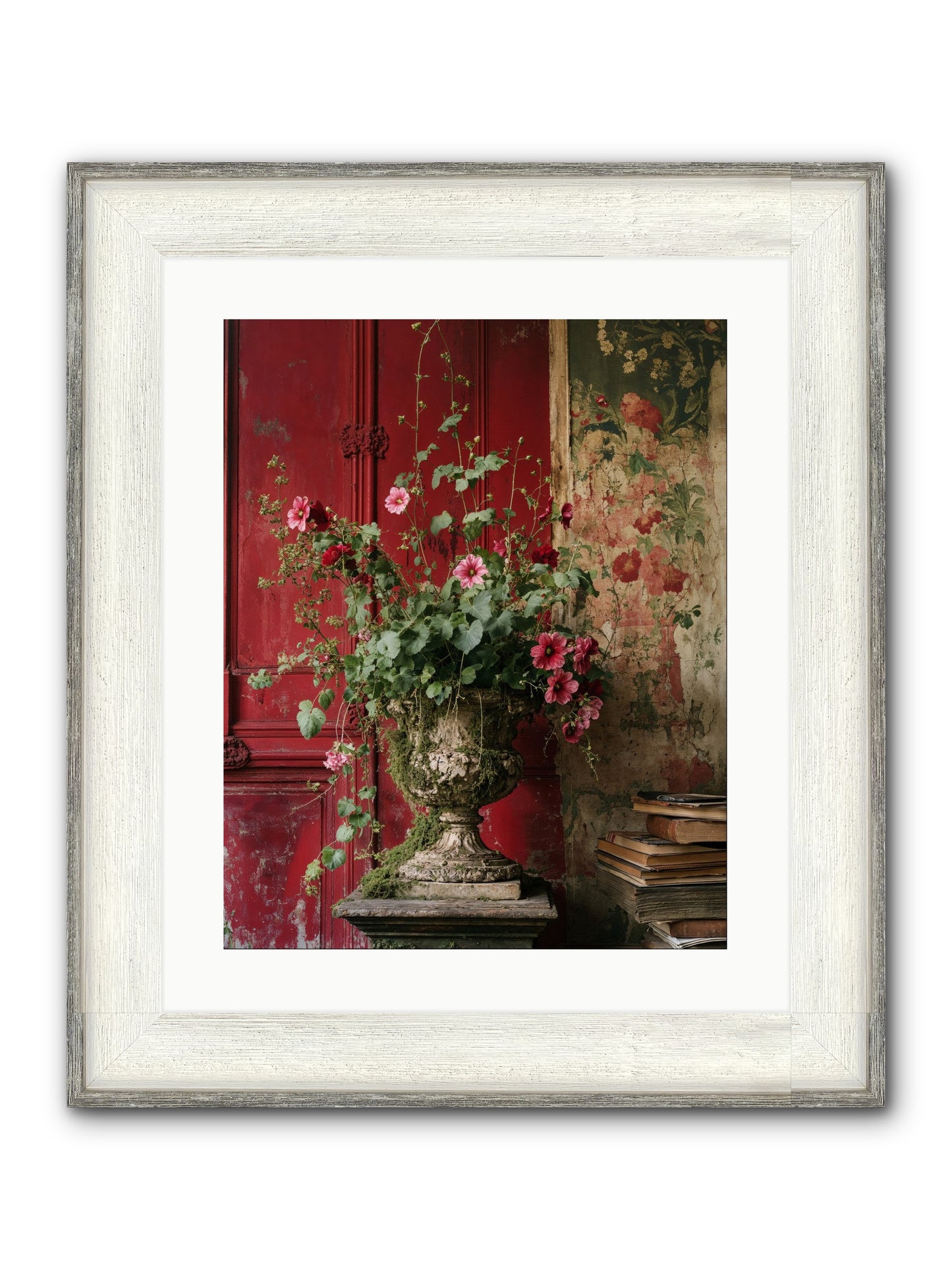 Bloom Society Framed Print - Driftwood White 16x20