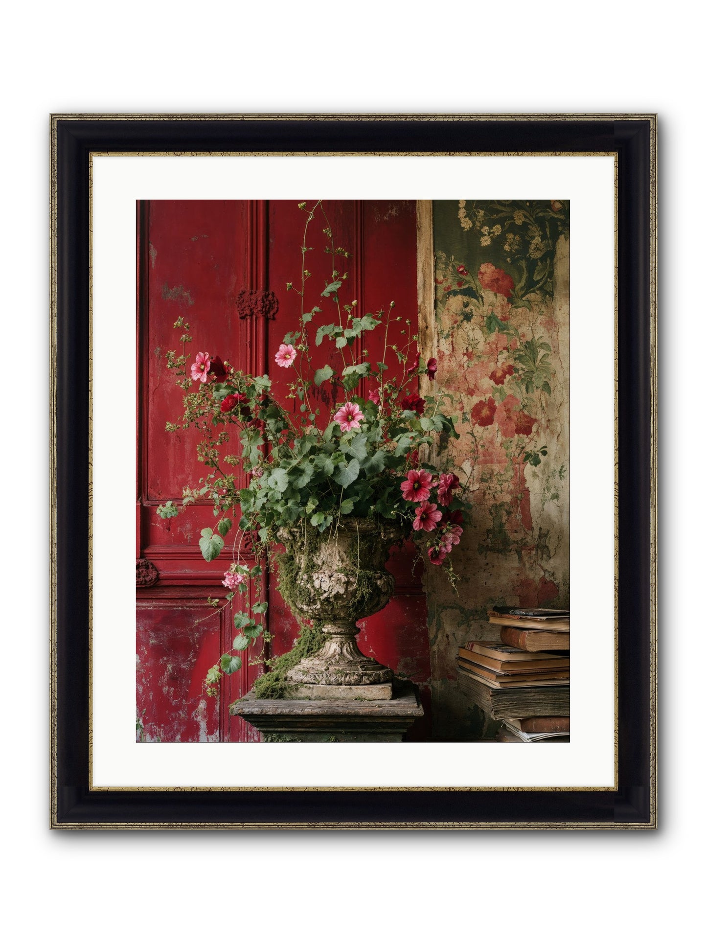 Bloom Society Framed Print - Black & Gold 20x25