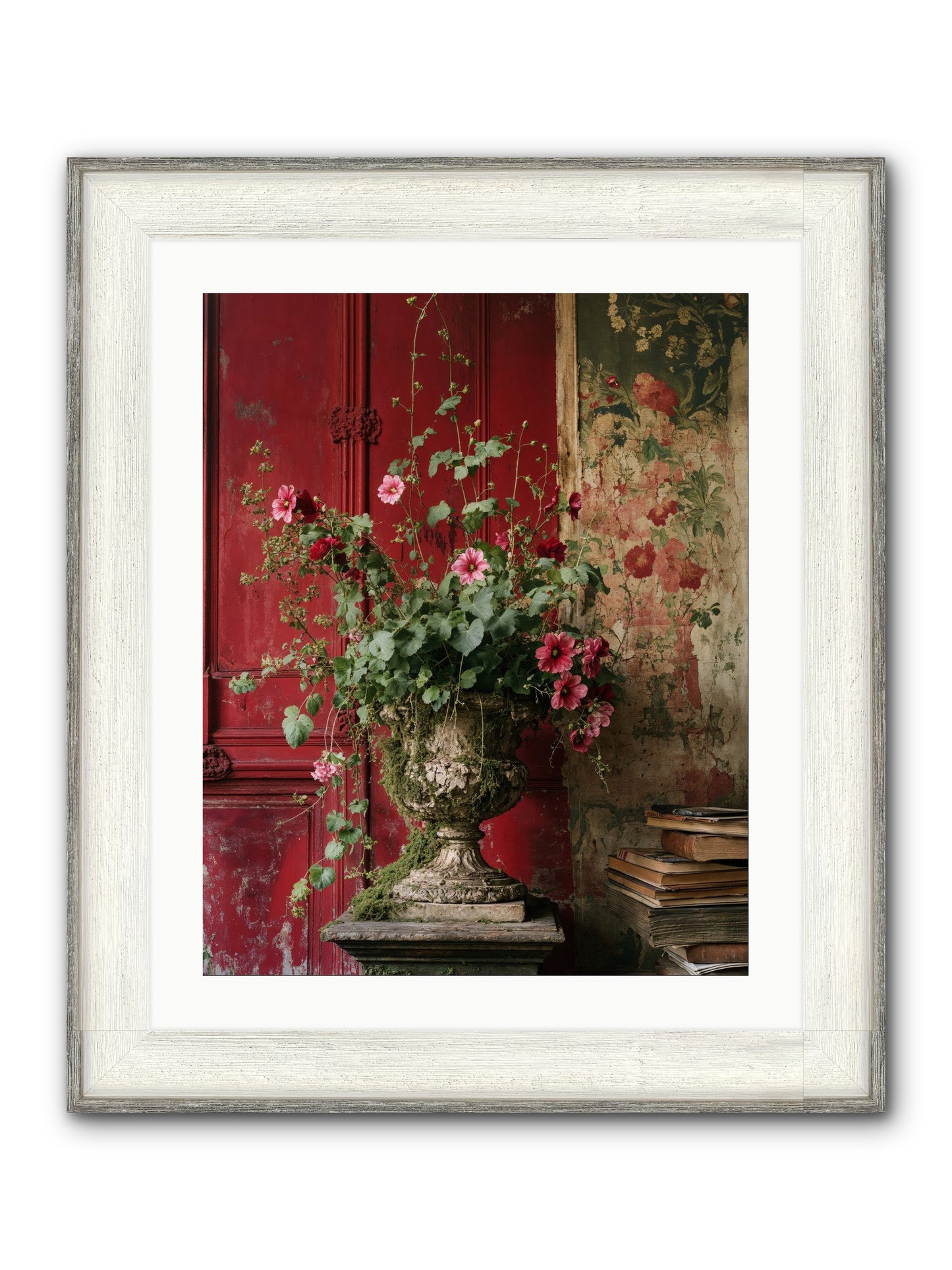 Bloom Society Framed Print - Driftwood White 20x25