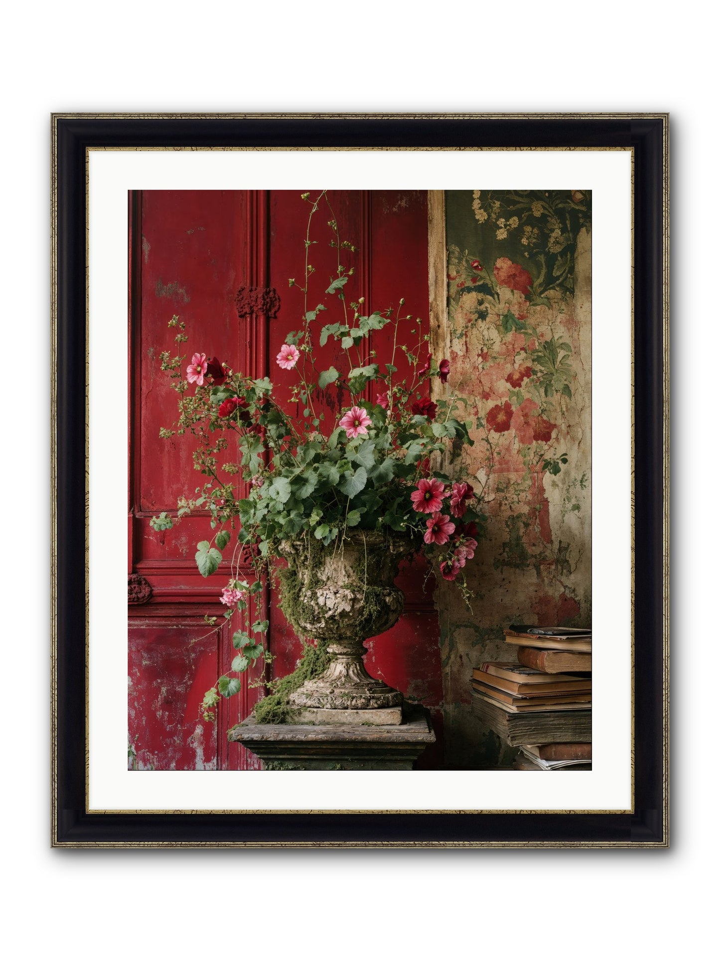 Bloom Society Framed Print - Black & Gold 24x30