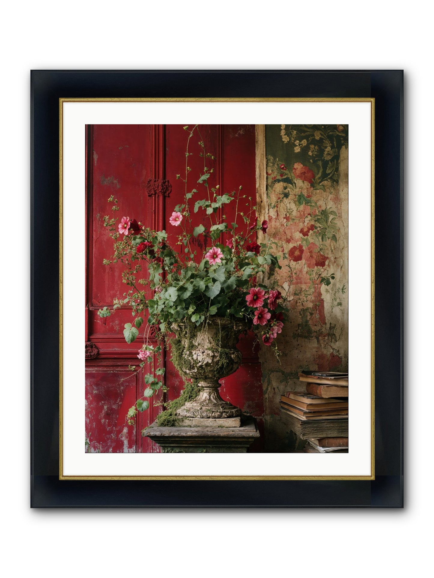 Bloom Society Framed Print - Wide Black w/Gold 24x30