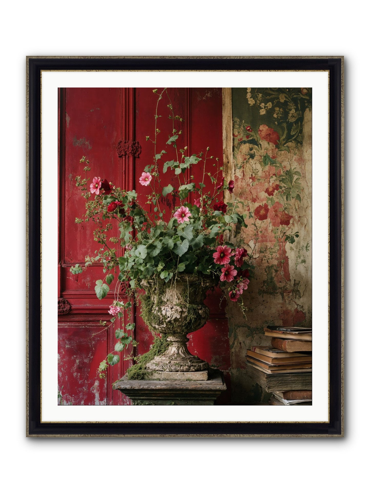 Bloom Society Framed Print - Black & Gold 32x40