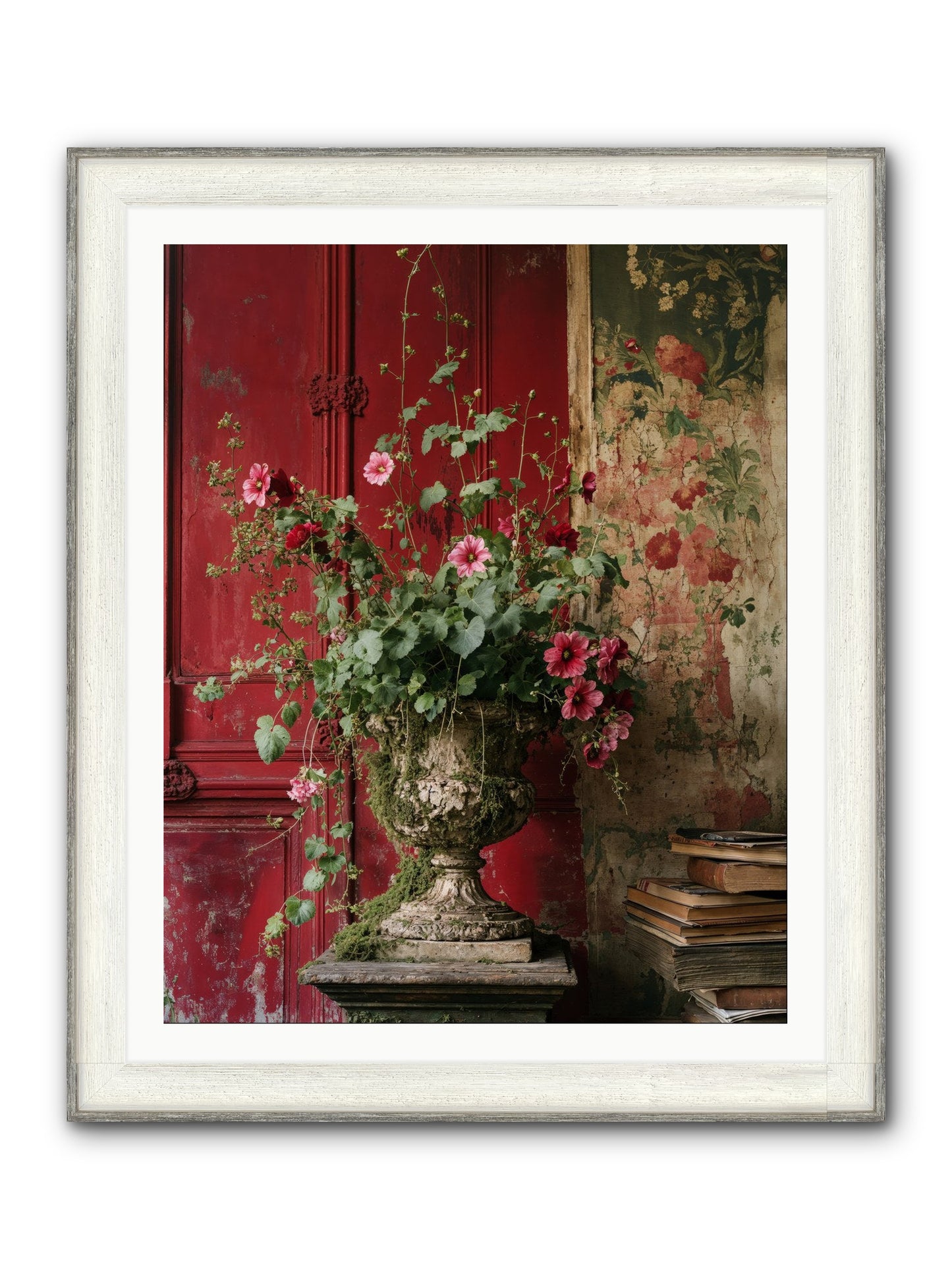 Bloom Society Framed Print - Driftwood White 32x40