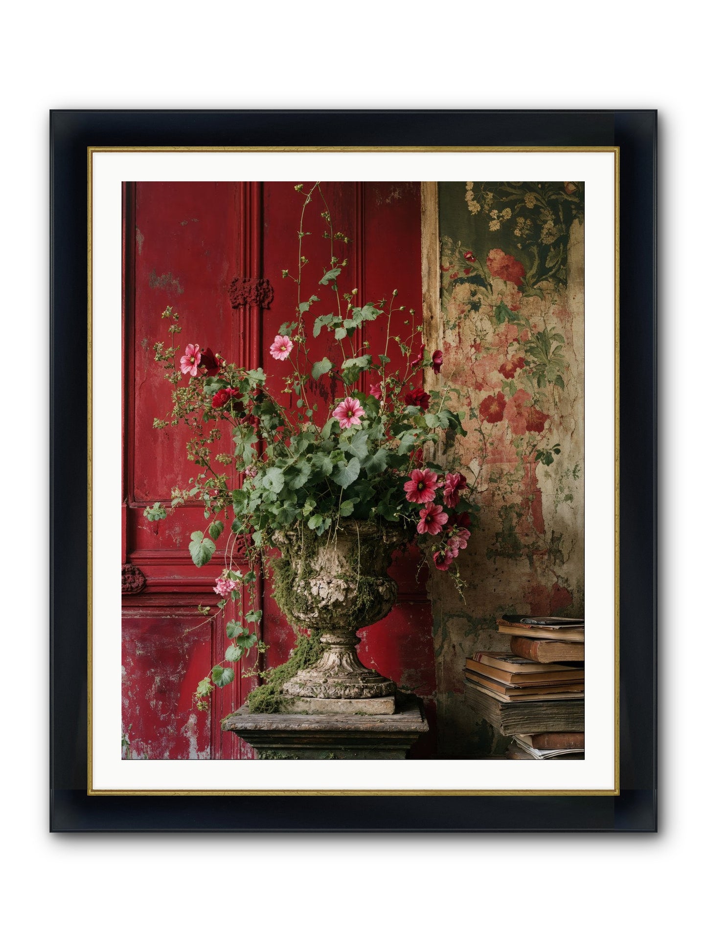 Bloom Society Framed Print - Wide Black w/Gold 32x40