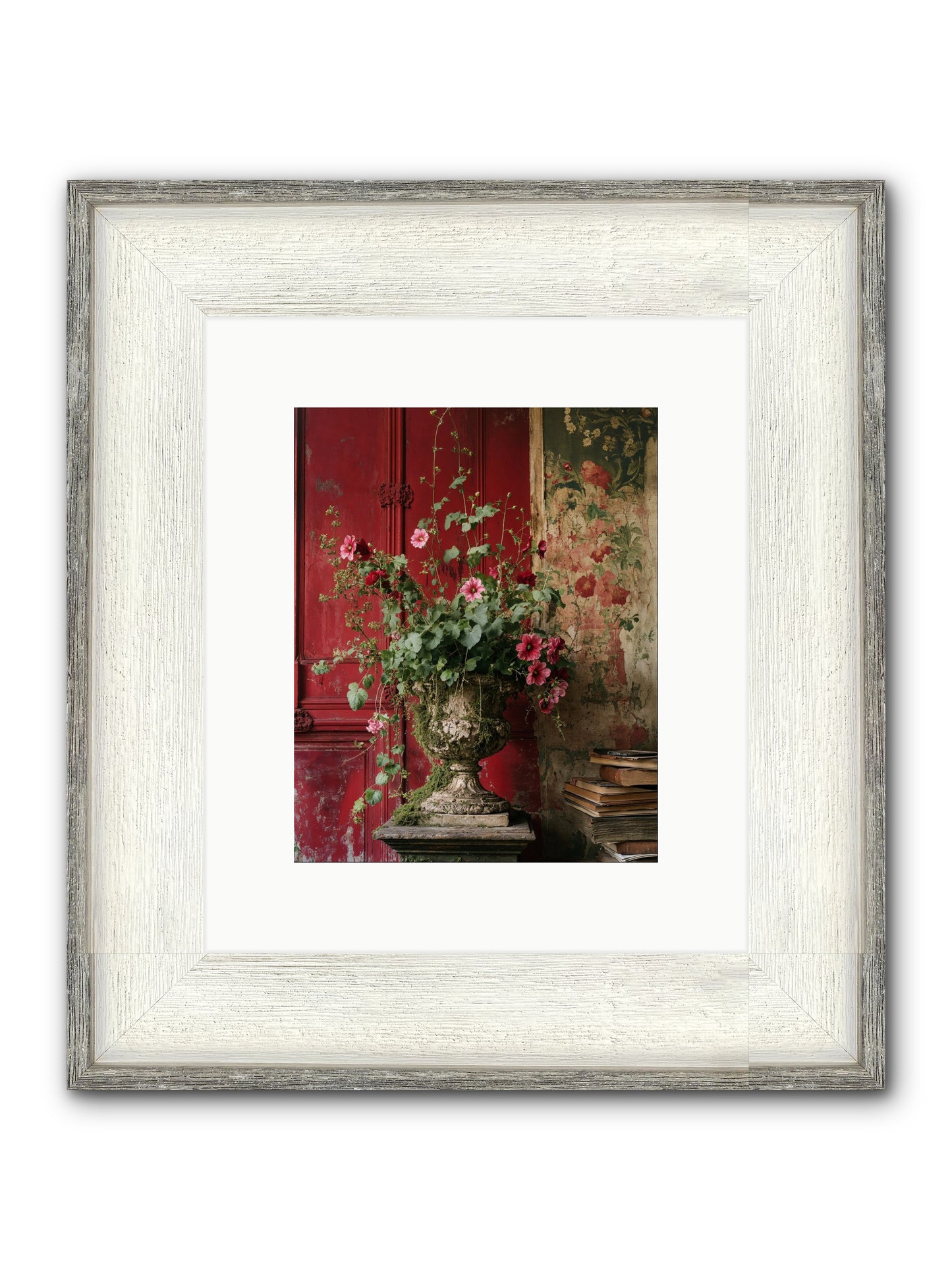 Bloom Society Framed Print - Driftwood White 8x10