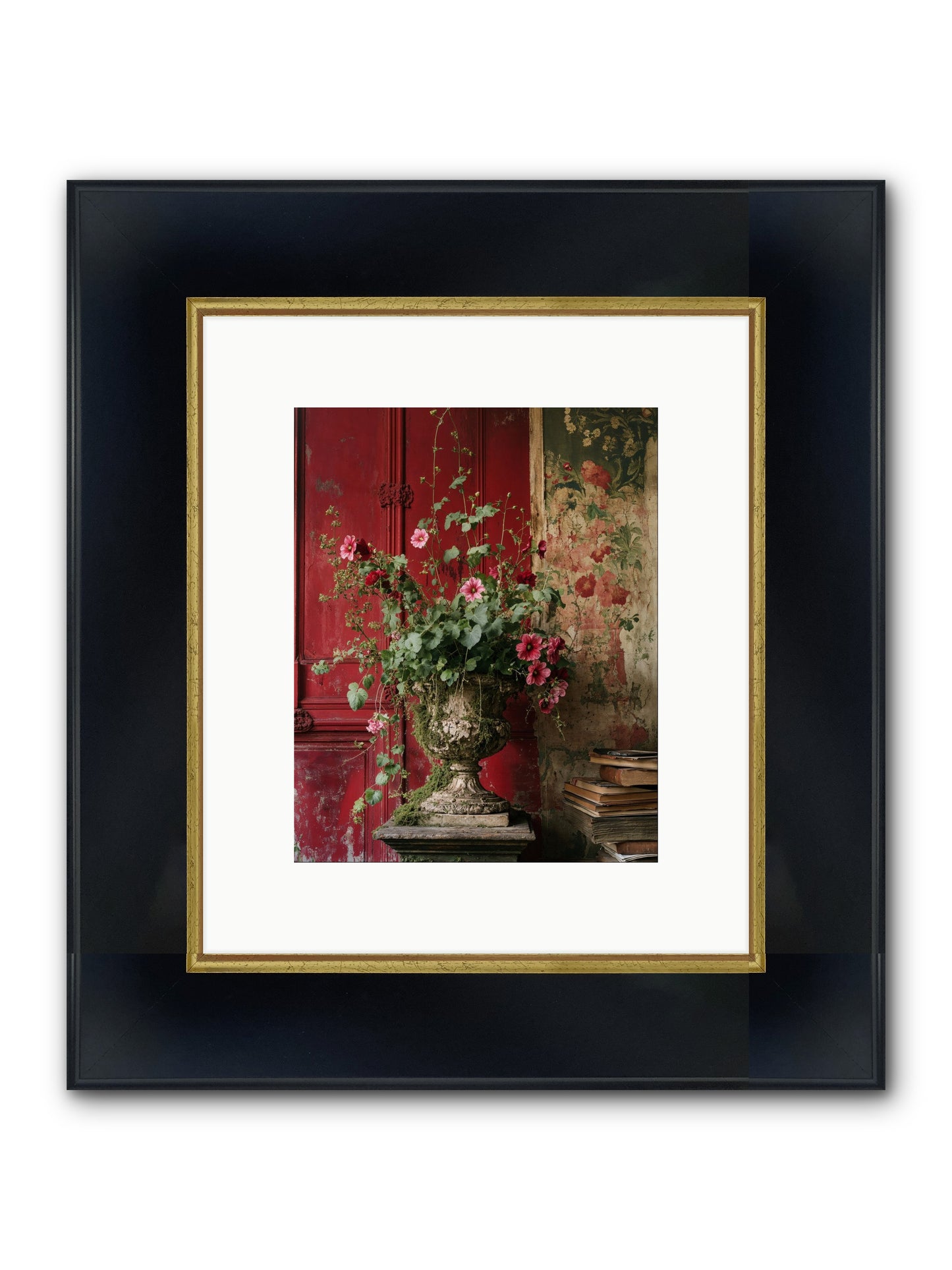 Bloom Society Framed Print - Wide Black w/Gold 8x10