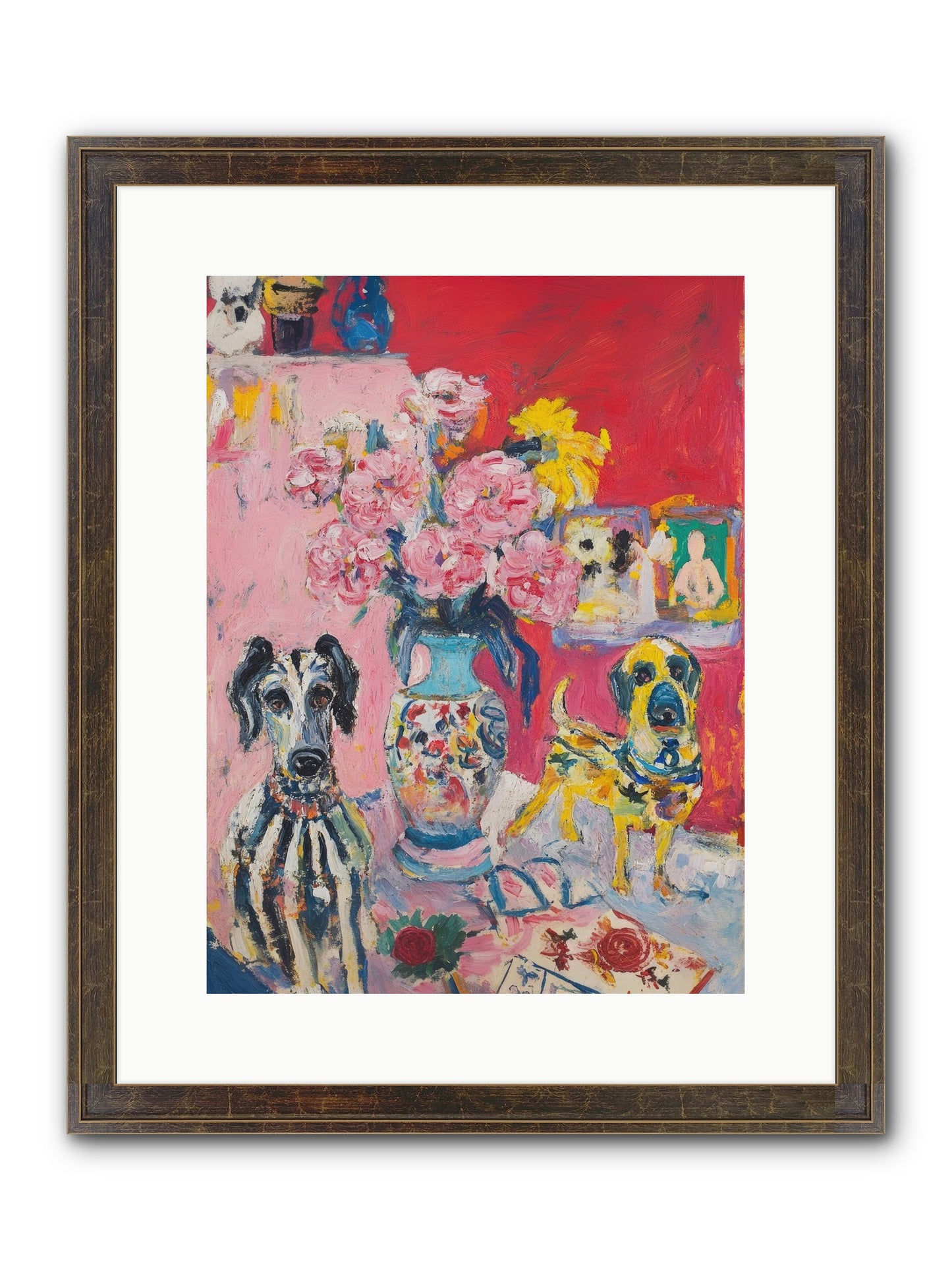 Bloomsbury Tales Framed Print - Slimwoods Black/Gold 12x16