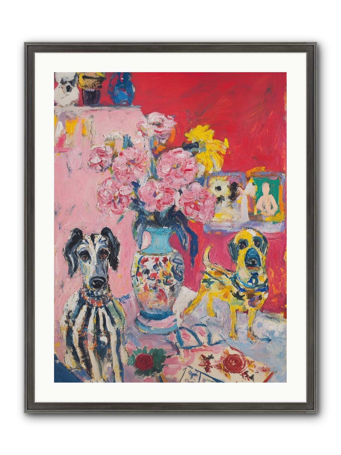 Bloomsbury Tales Framed Print - Slimwoods Black/Silver 24x32
